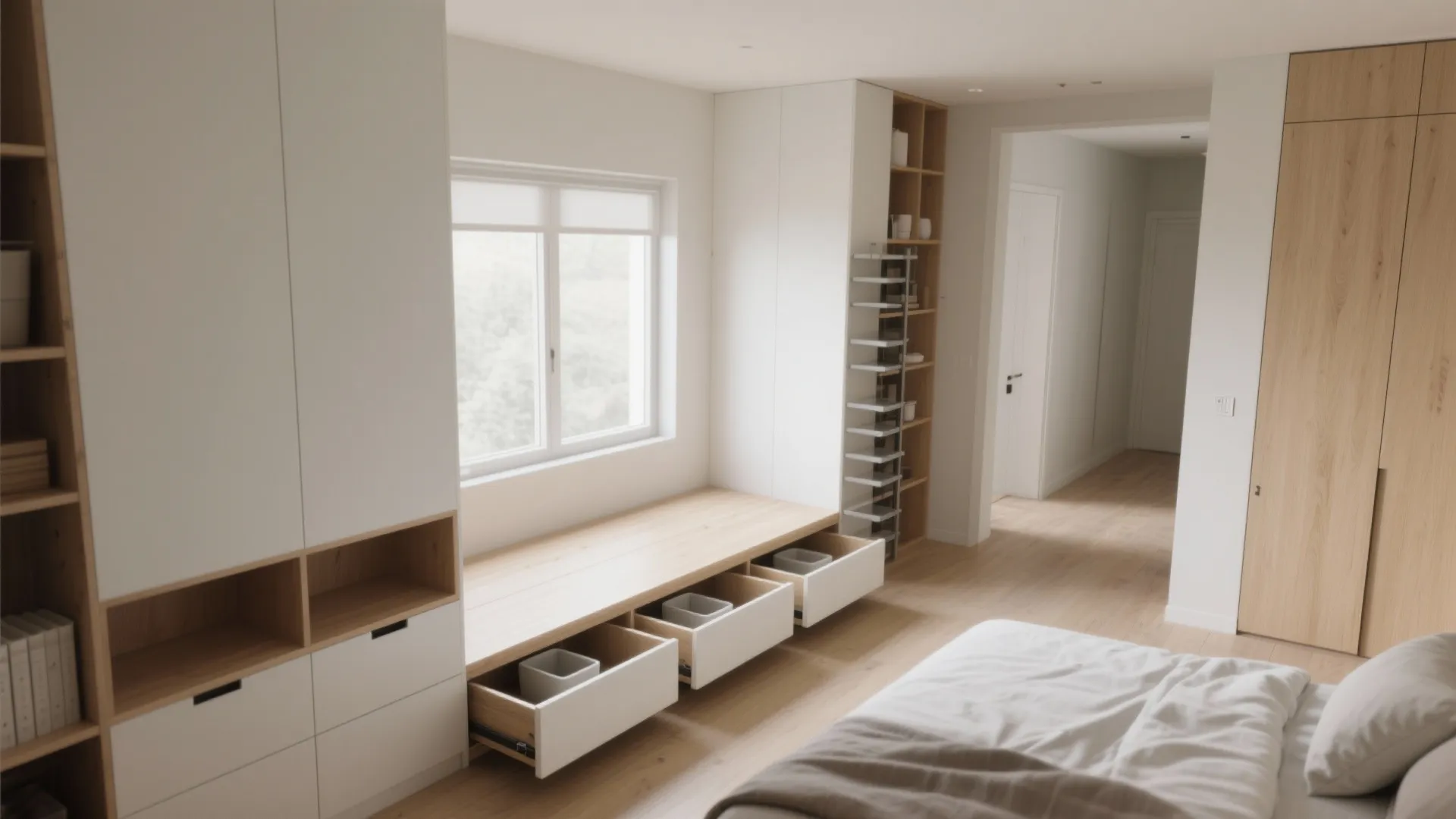 2. Built-in storage and multifunction furniture