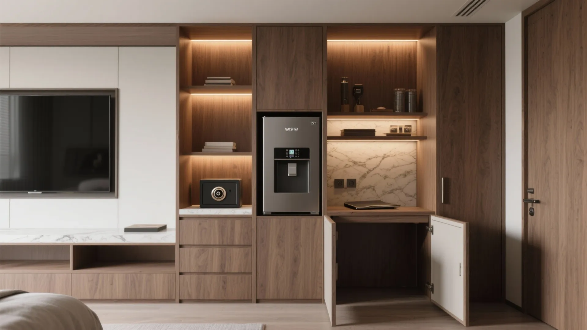3. Built-In Storage and Hidden Amenities