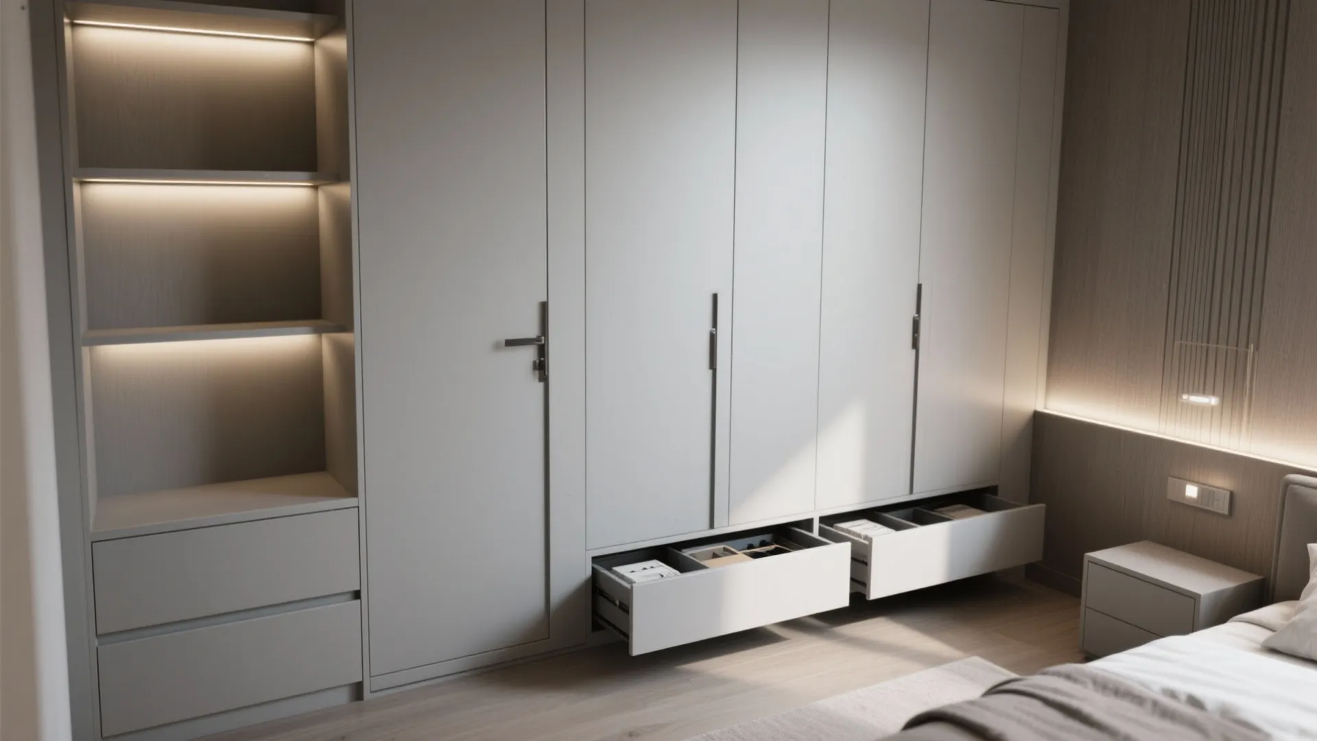 2. Built-in Storage That Disappears