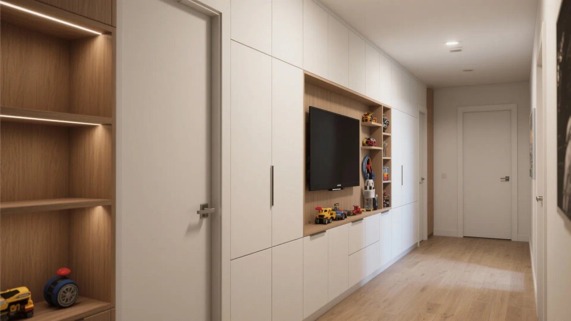 2. Built-in storage that disappears
