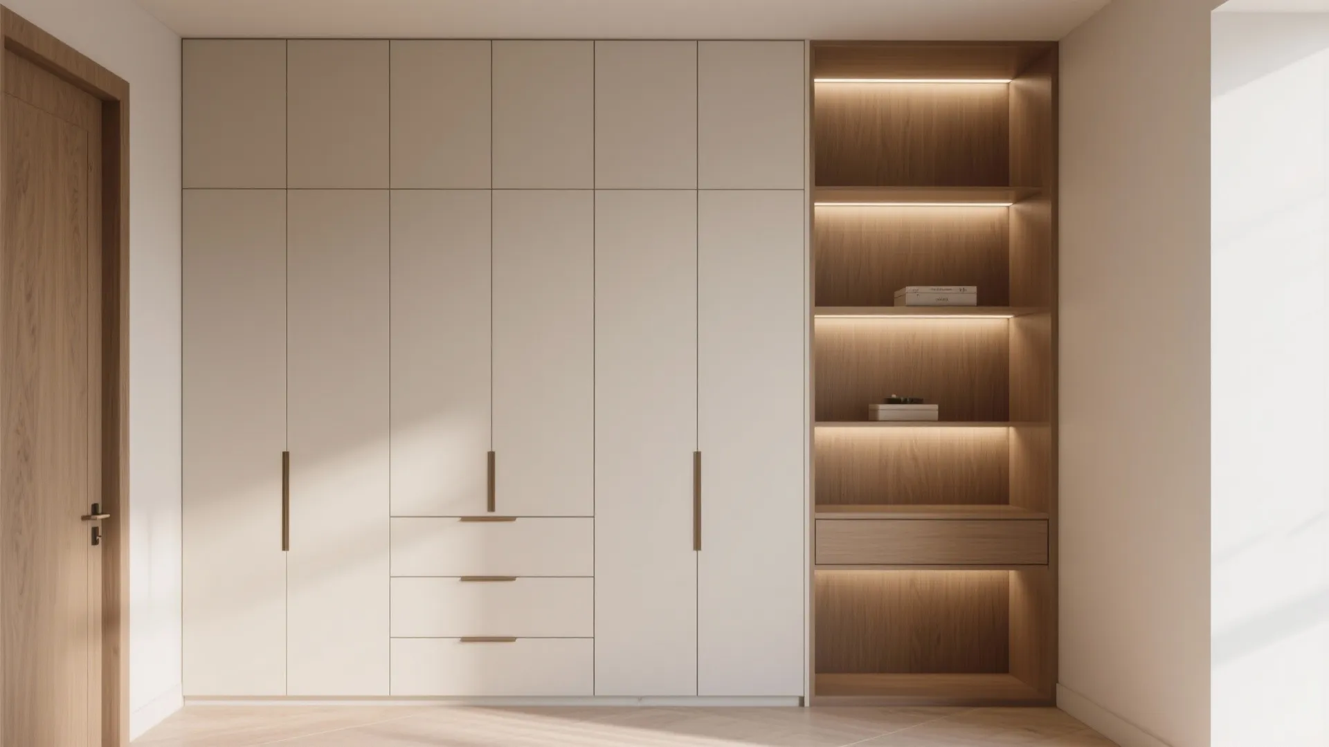 2. Built-in storage that disappears
