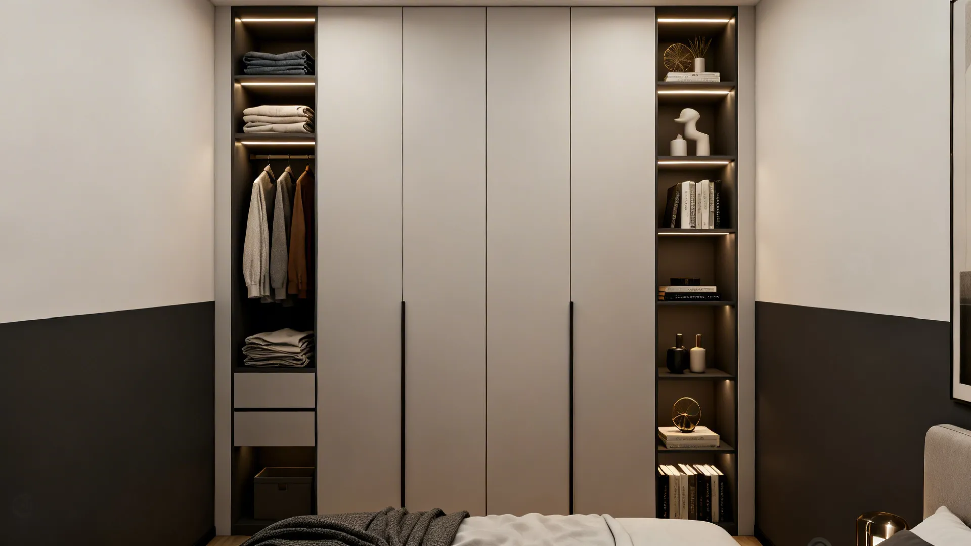 2. Built-in Storage Walls