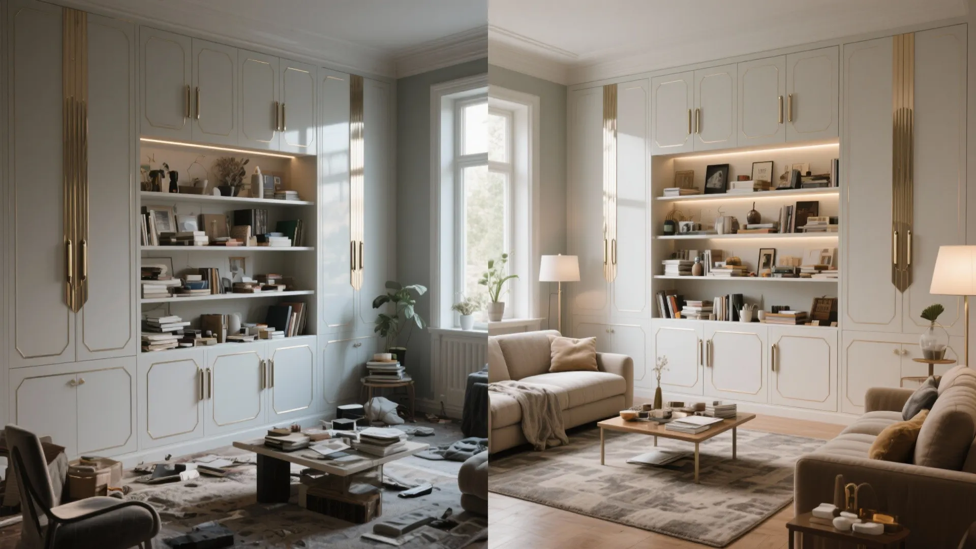 10. Sleek Built-In Storage