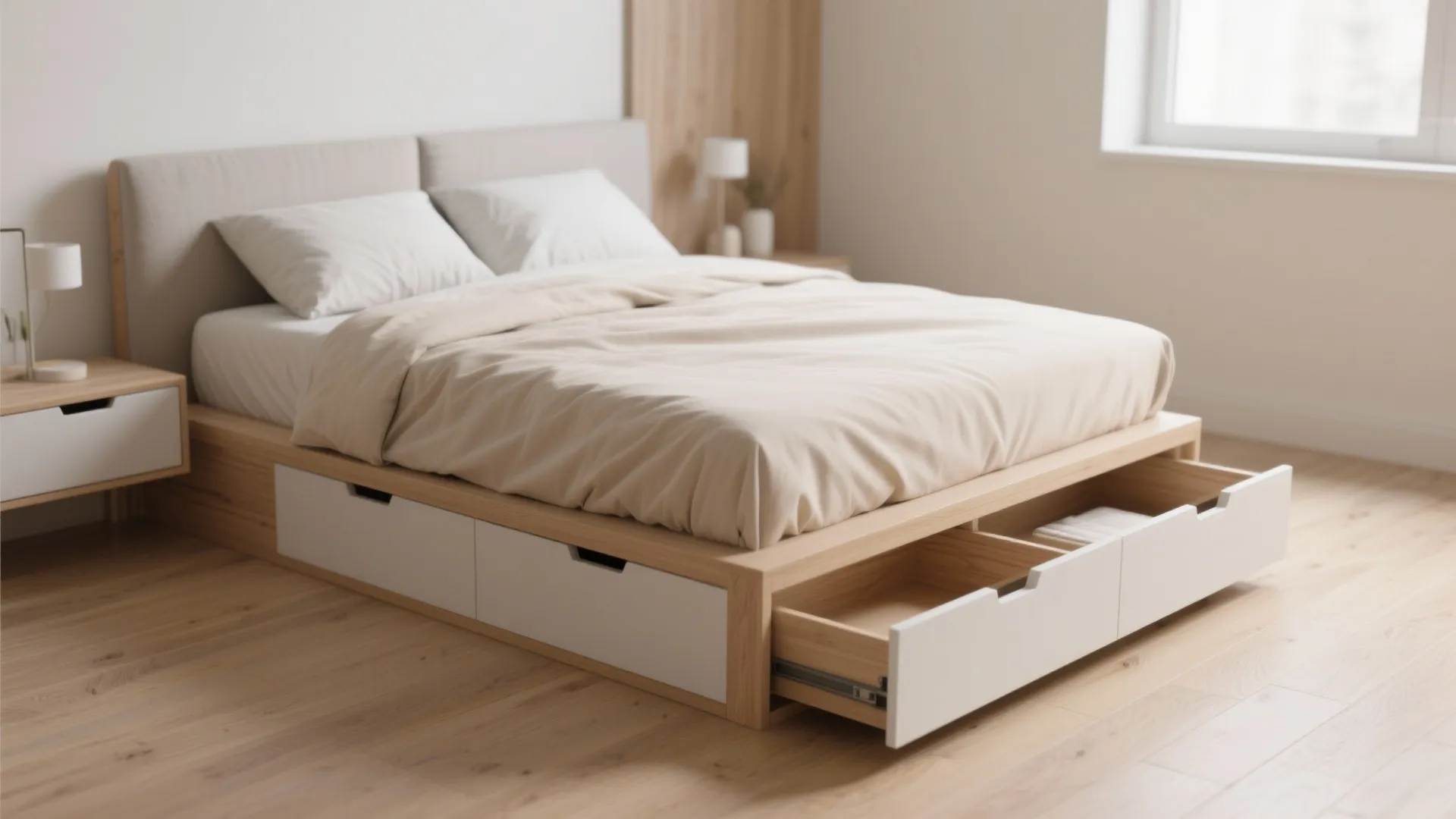 1. Built-in Storage Bed