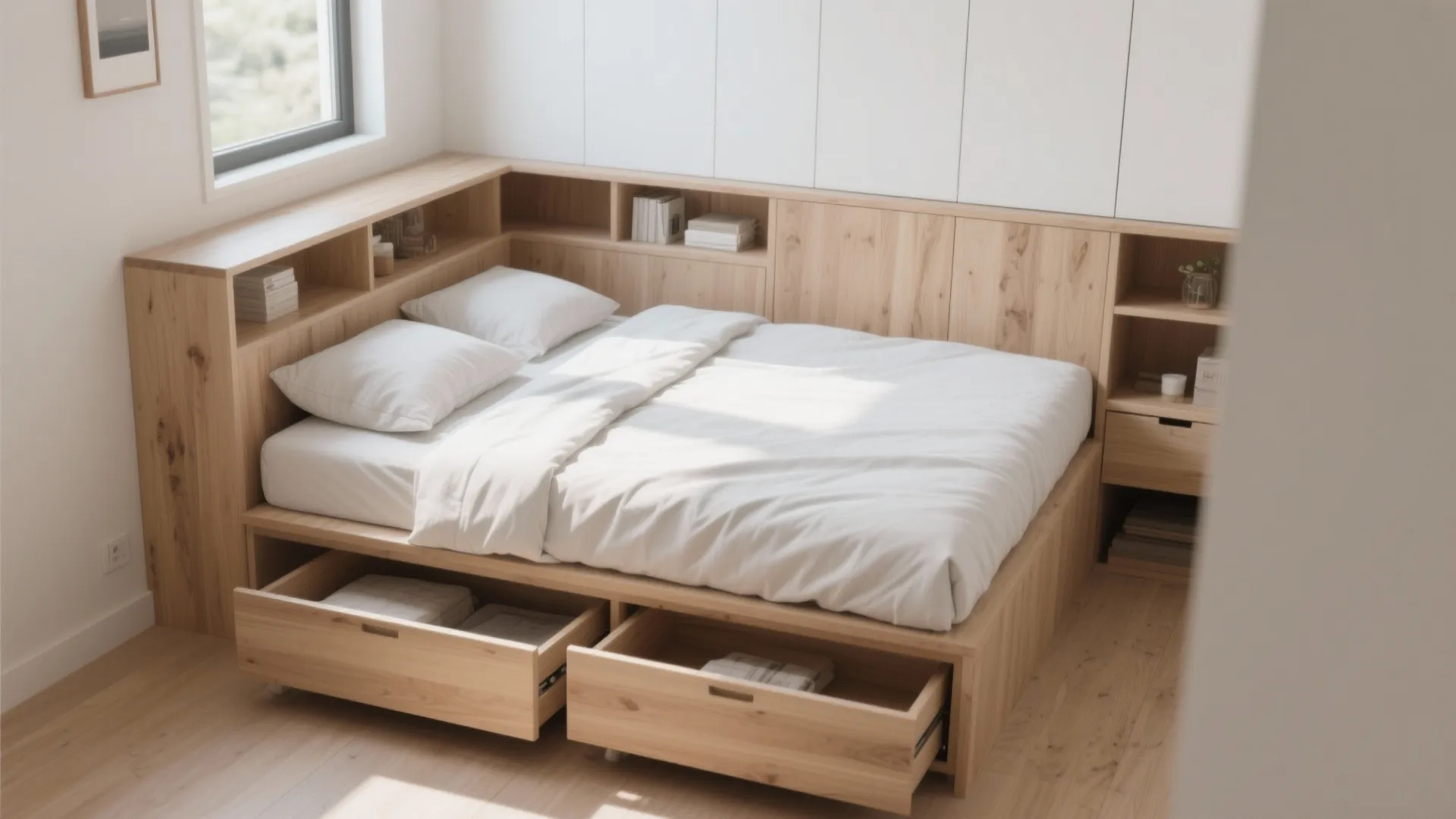 1. Built-in Storage Bed