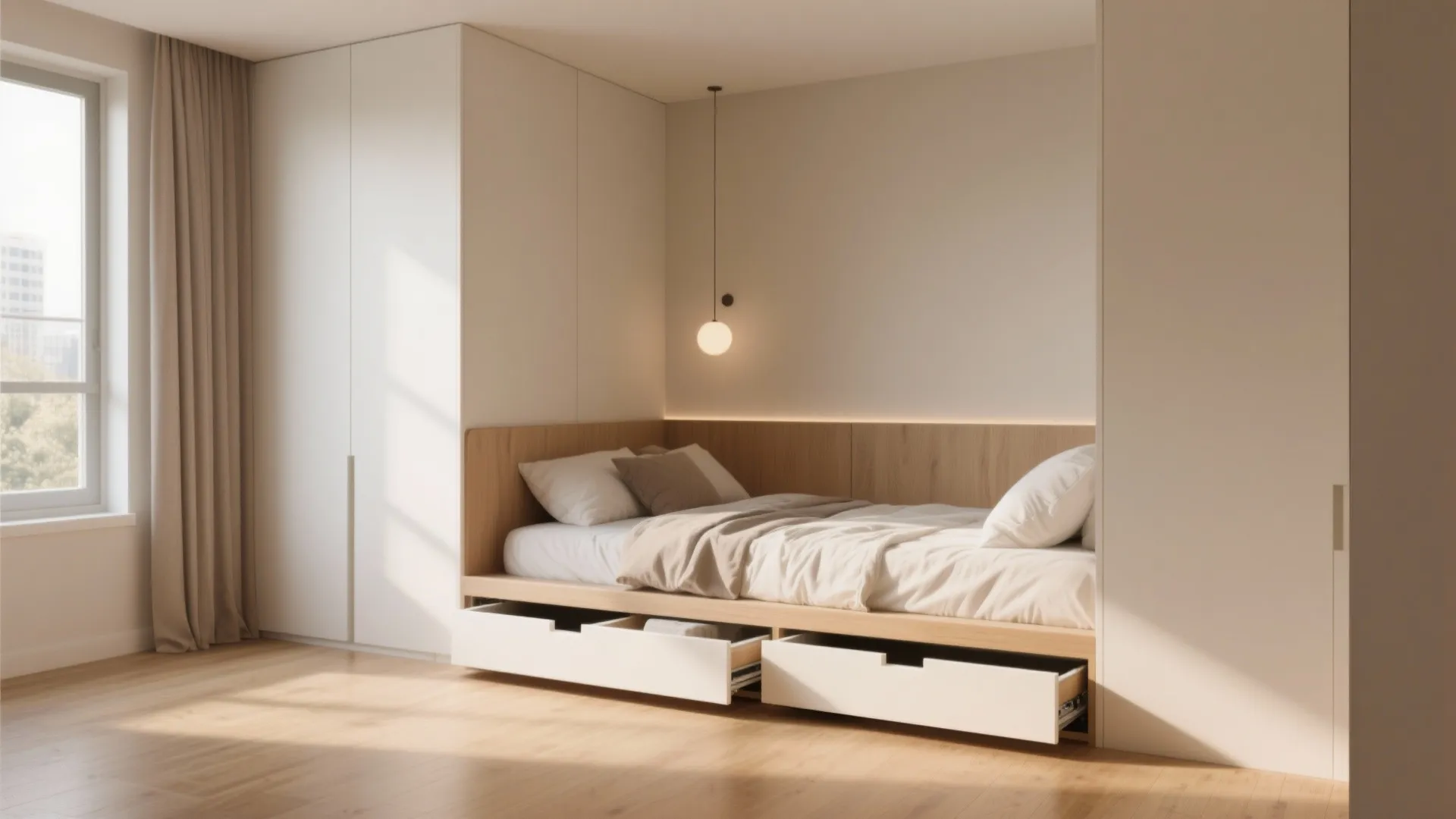 1. Built-In Storage Bed