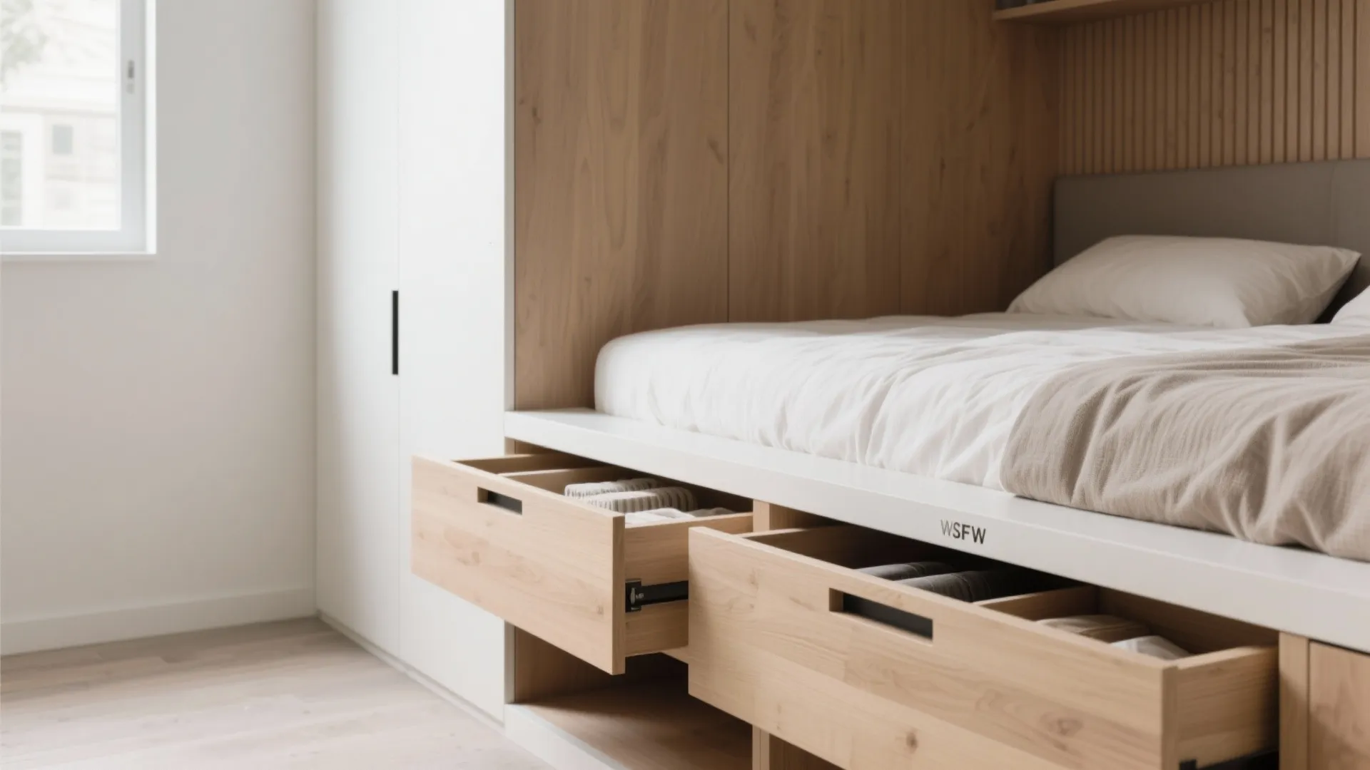 2. Built-In Storage Bed
