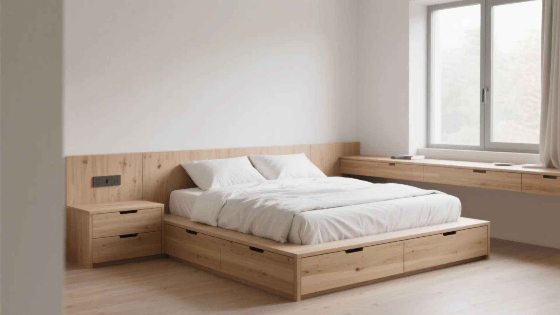 1. Built-In Storage Bed