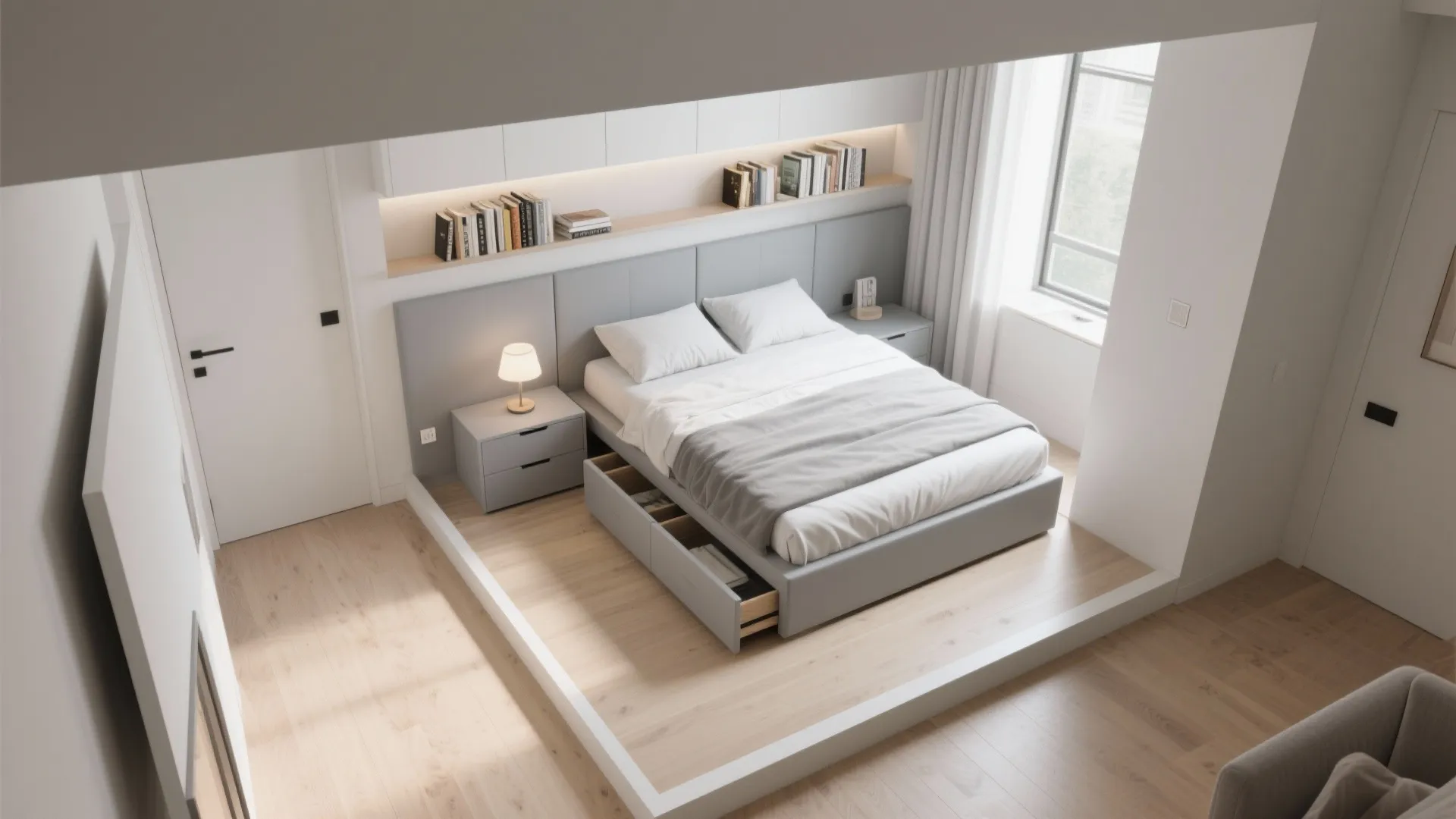 3. Built-in Storage Bed