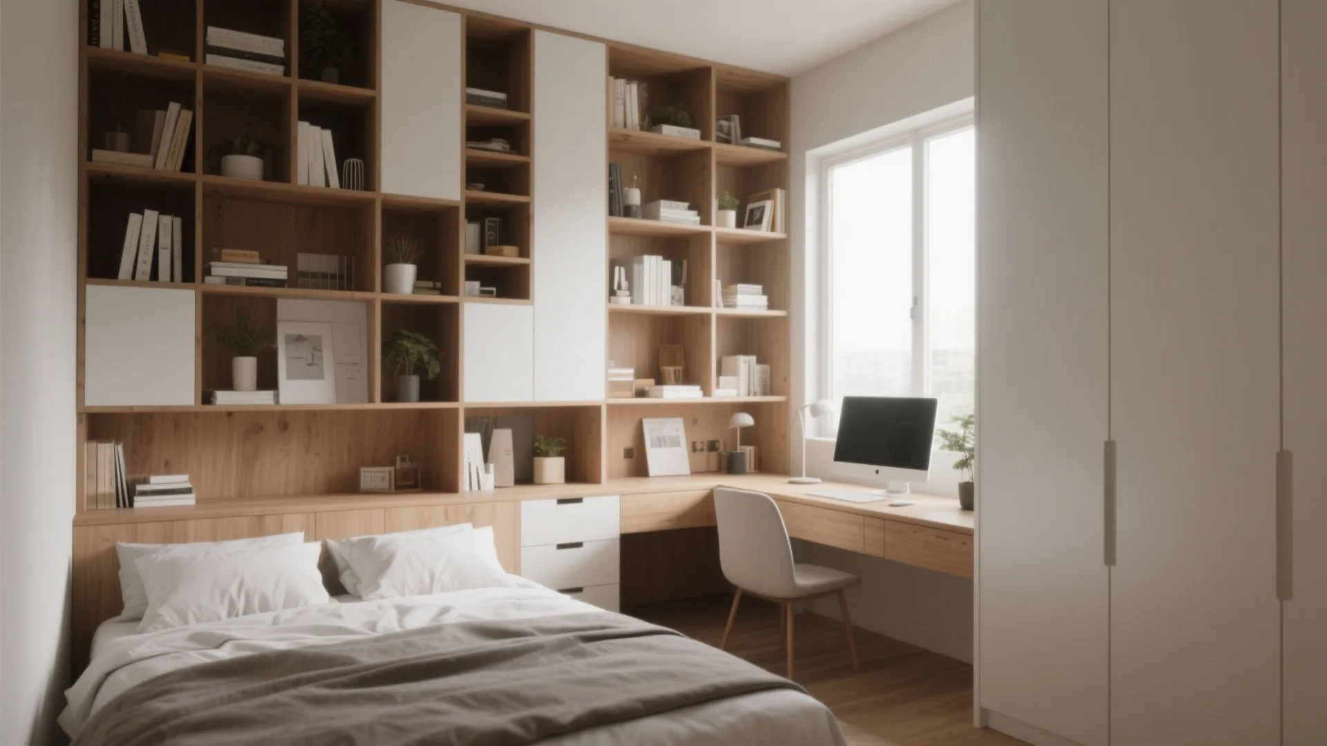 6. Built-in Storage Wall