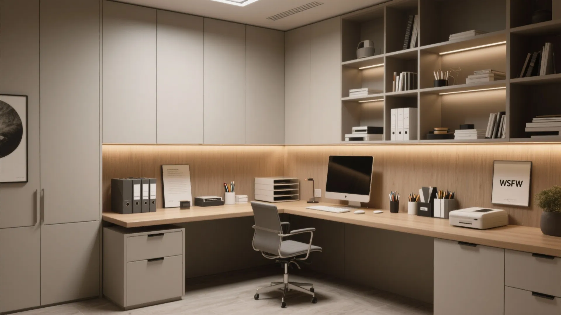 3. Built-In Storage Wall