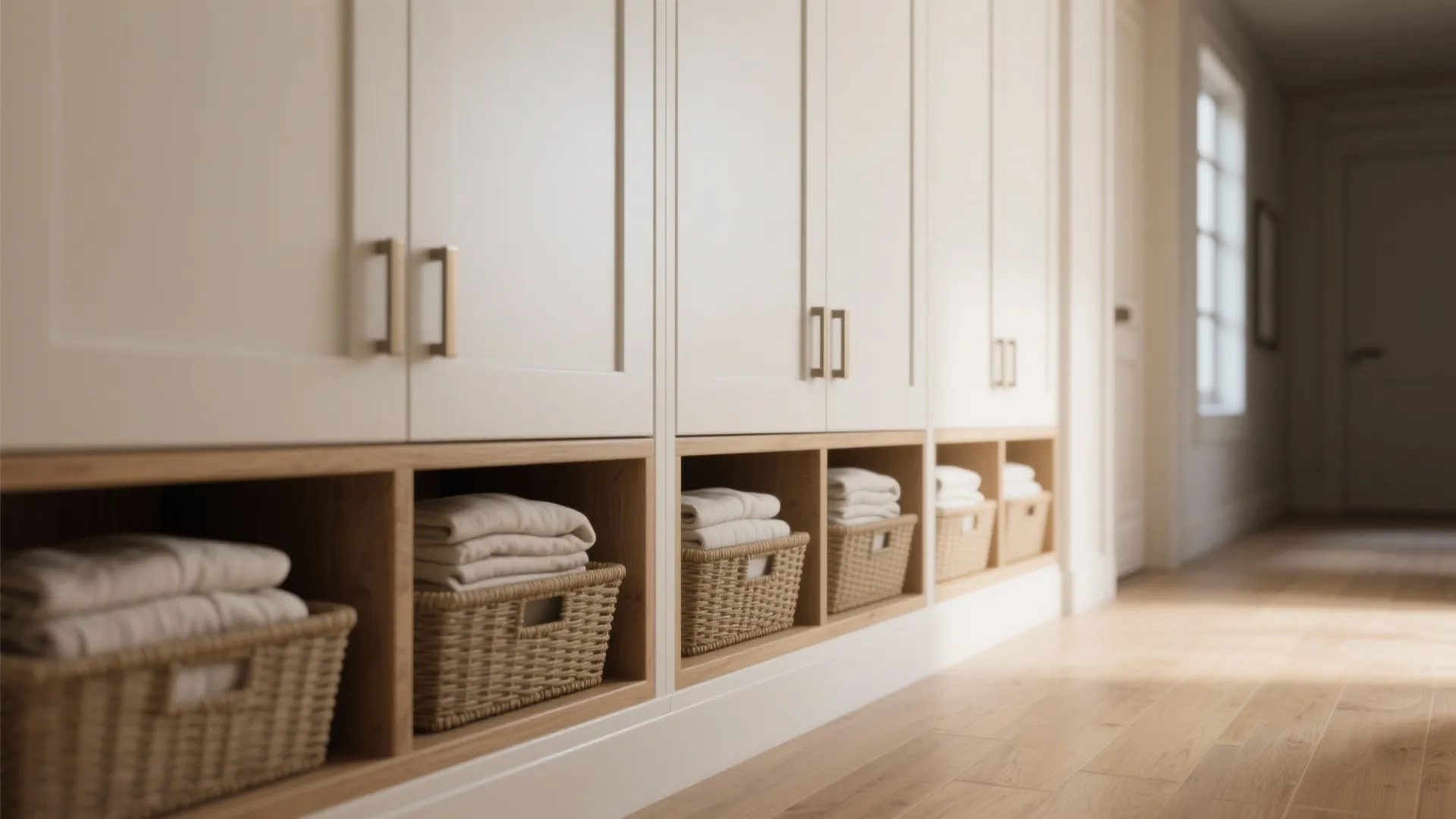 3. Built-in storage that hides clutter