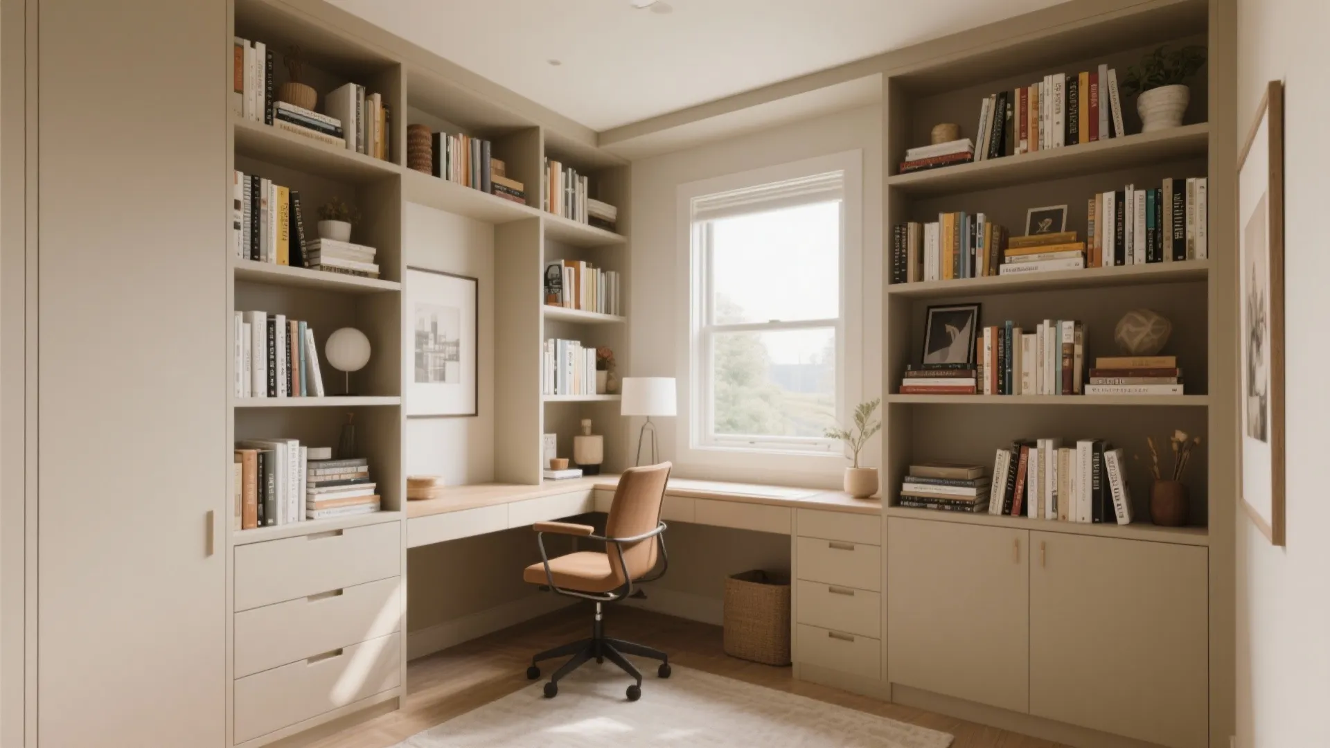 2. Built-In Storage Walls