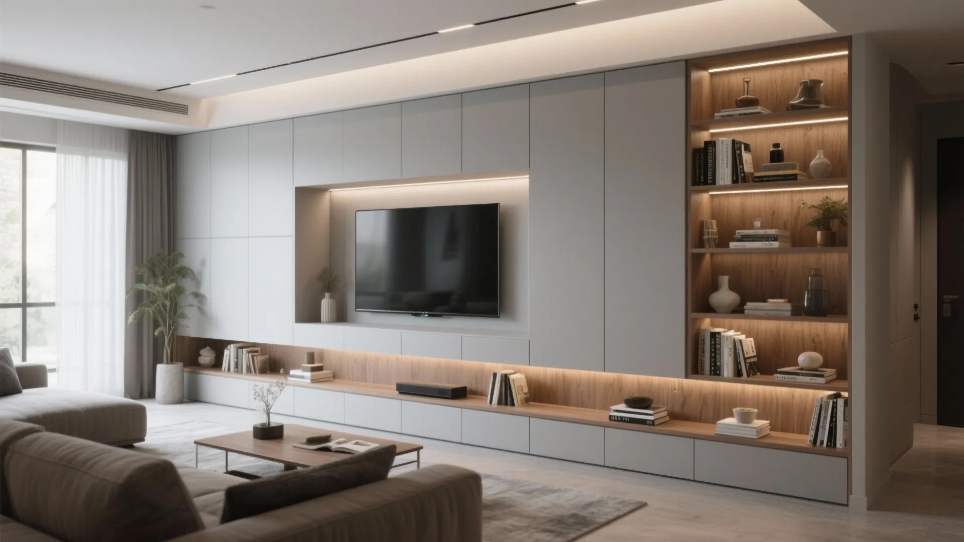 Built-in Storage Wall