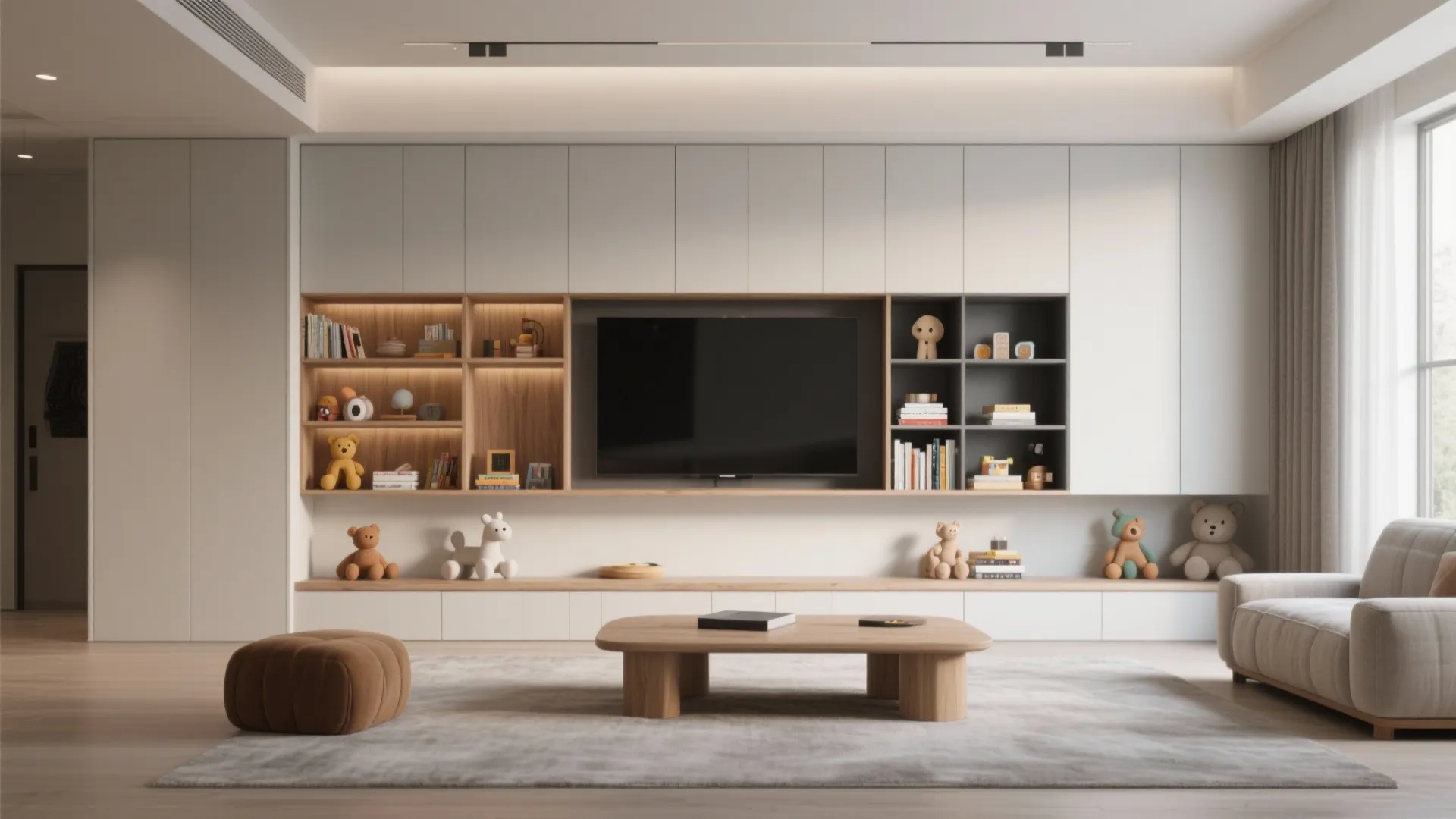 7. Built-In Storage Walls