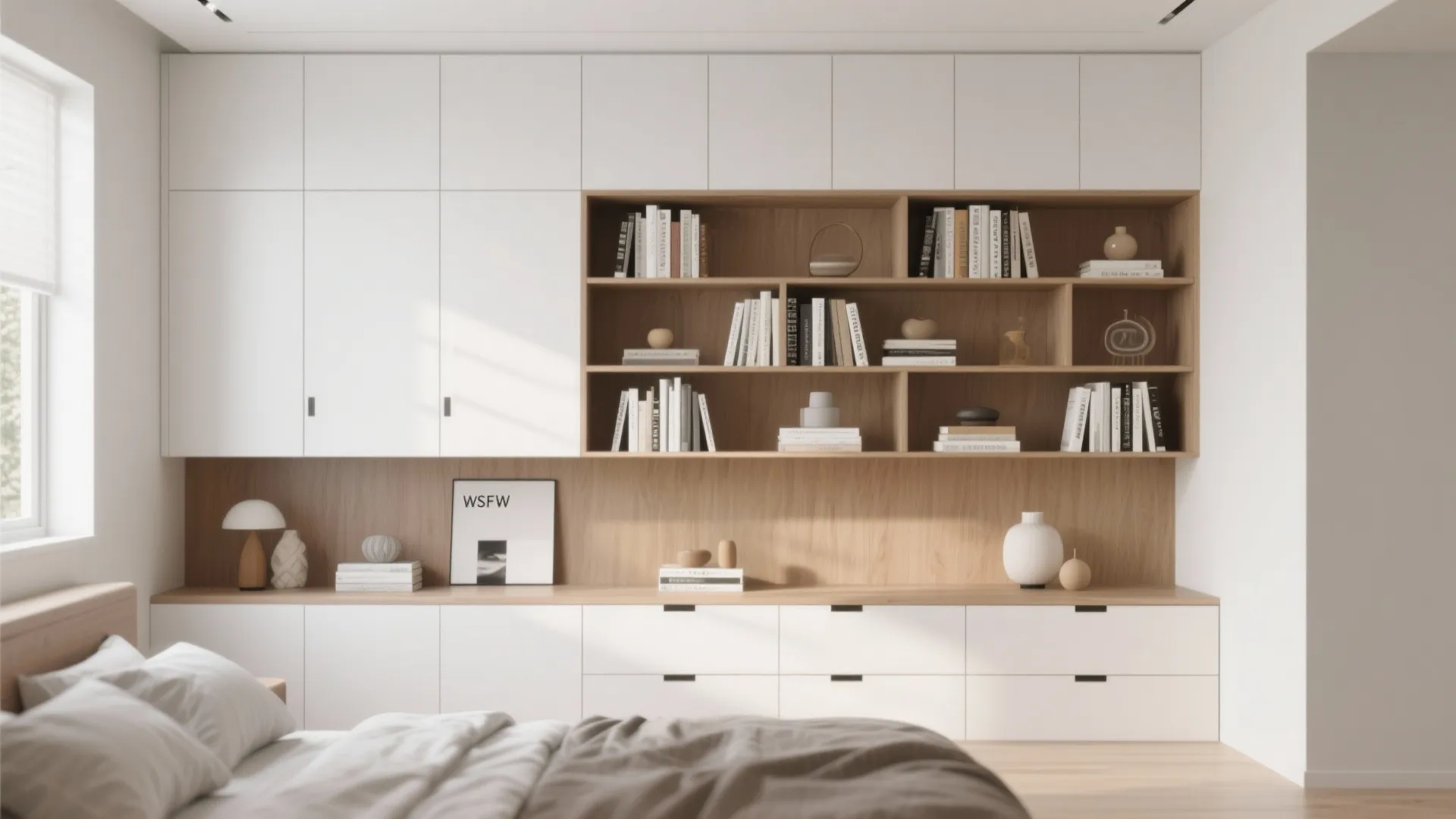 7. Built-in Storage Wall