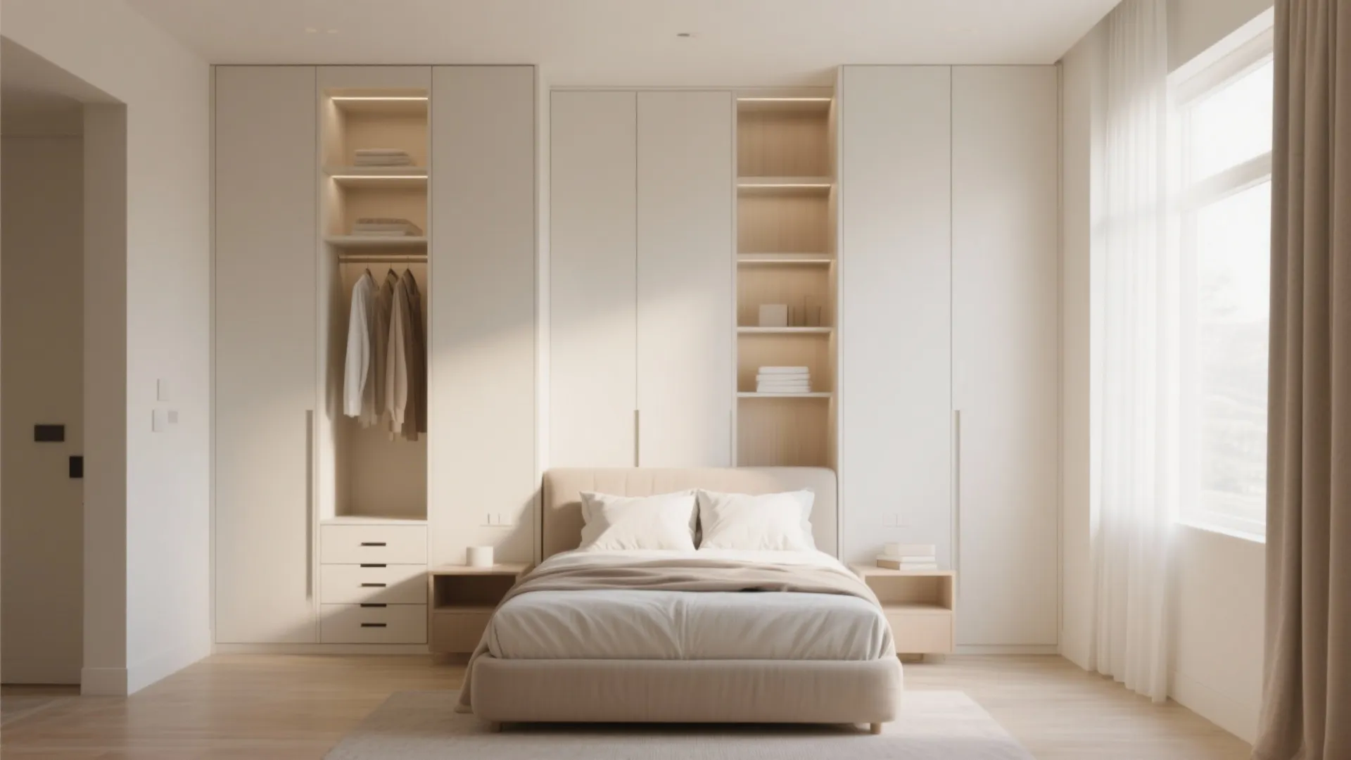 1. Built-in Storage Walls
