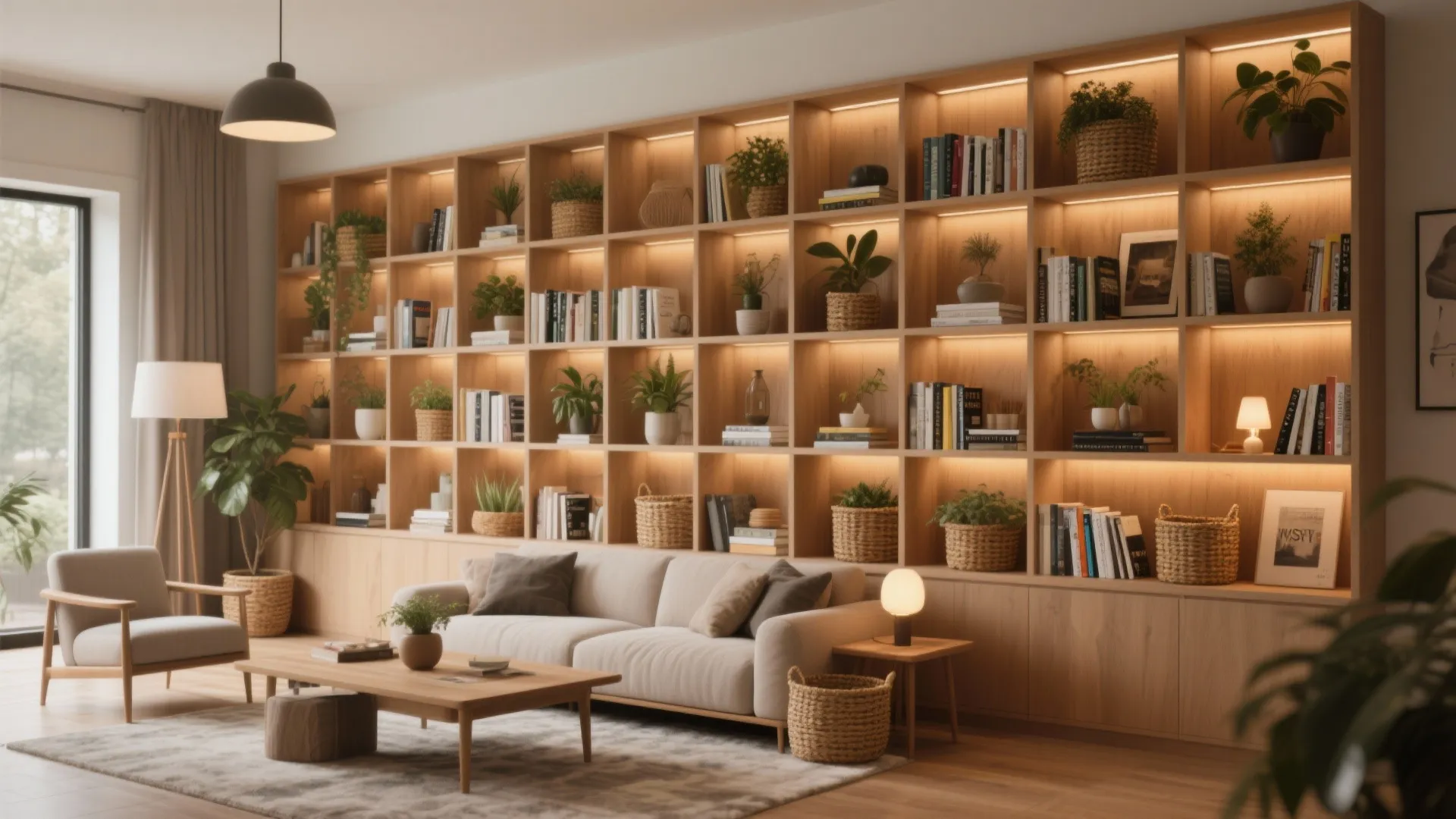 3. Built-in Storage Walls