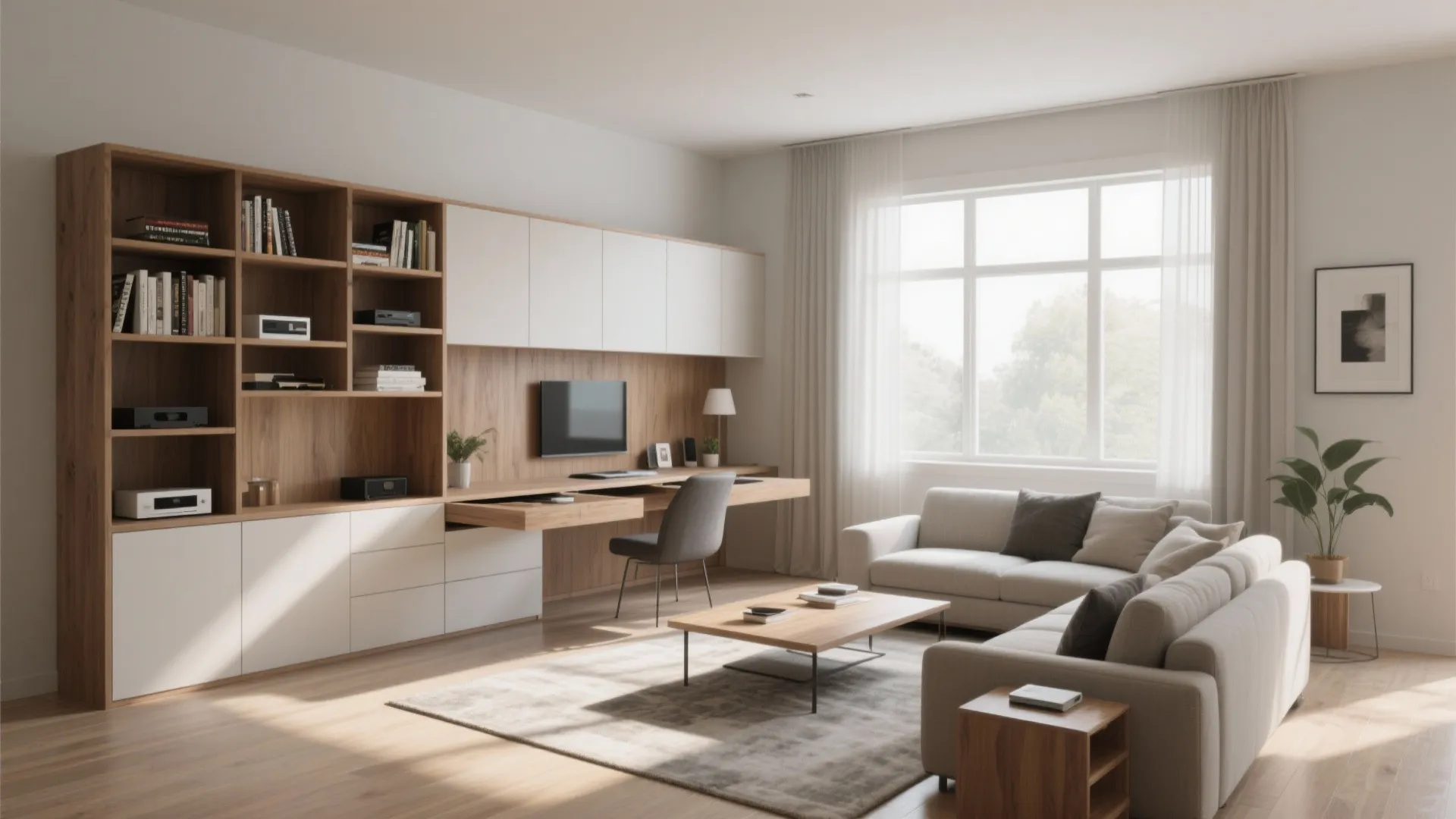 3. Built-in Storage Walls