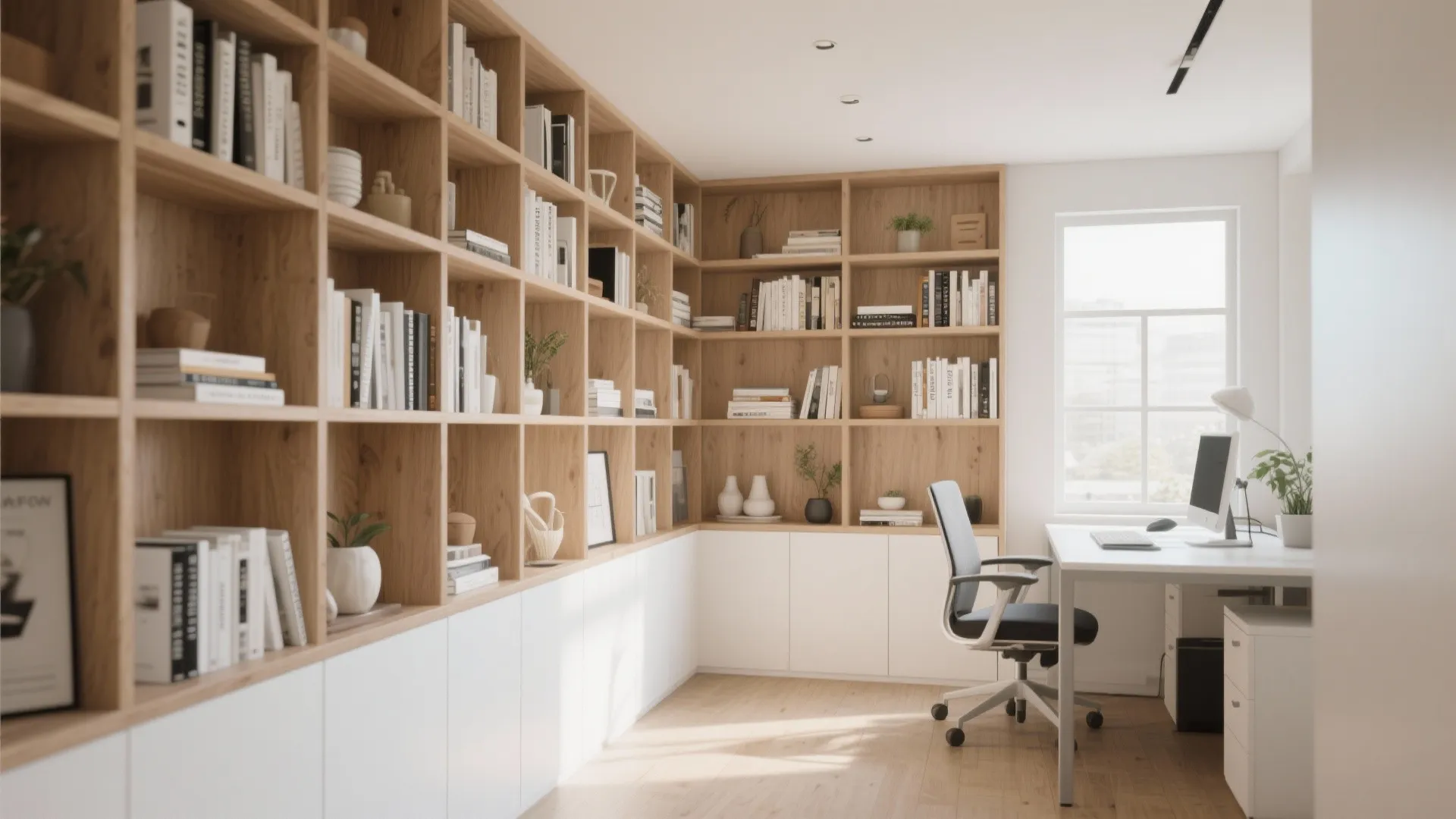 2. Built-In Storage Wall