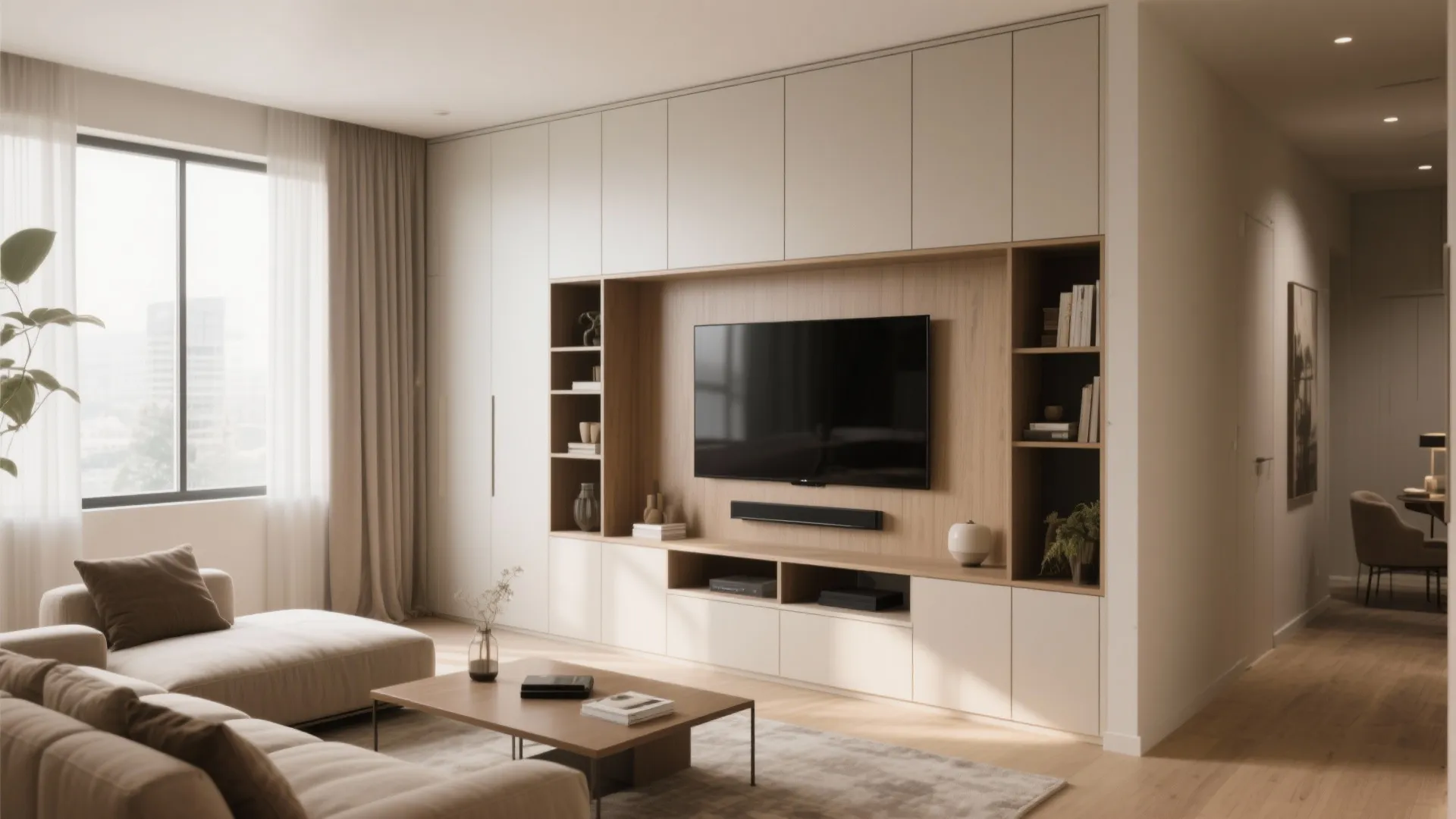 5. Built-In Storage Wall