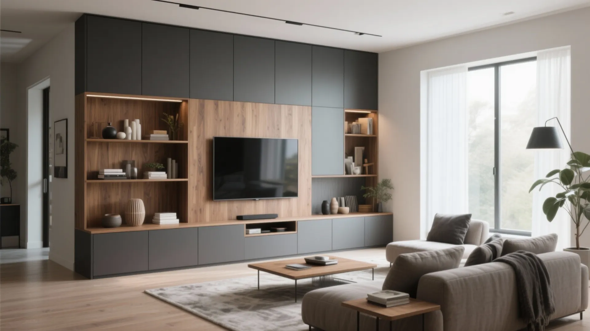 4. Built-in Storage Wall