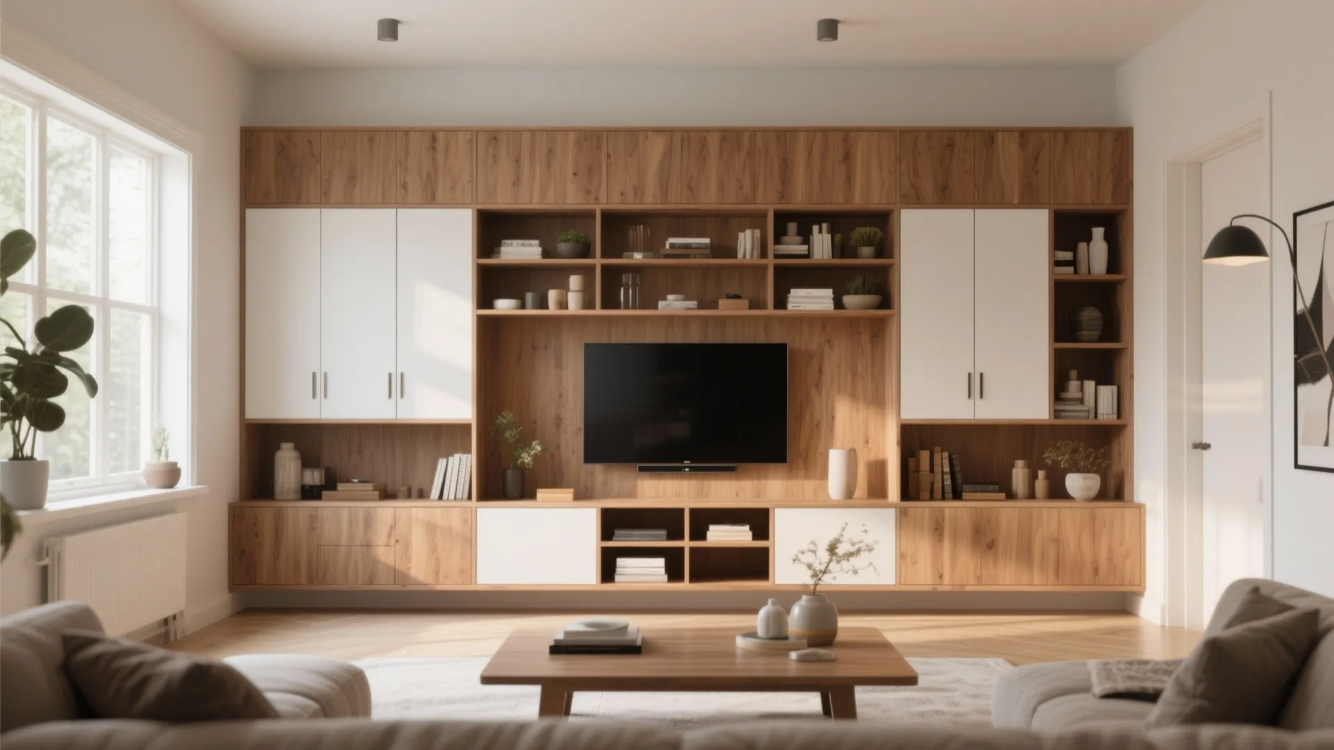 6. Built-In Storage Wall