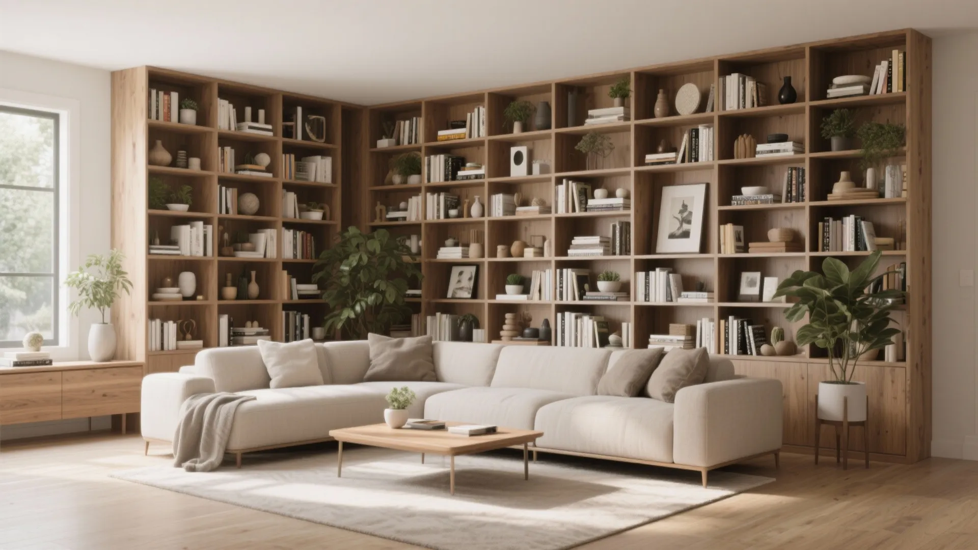 2. Built-in Storage Walls