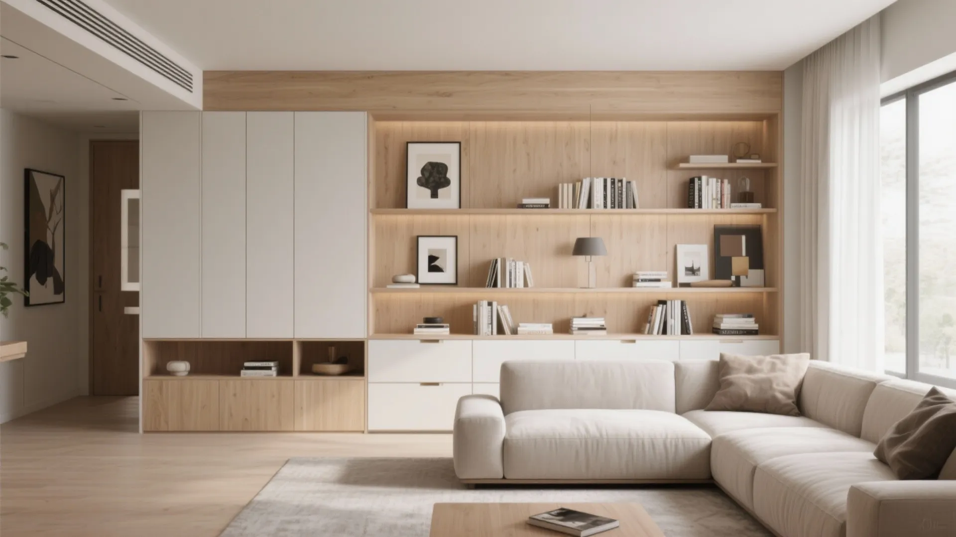 4. Built-in storage walls