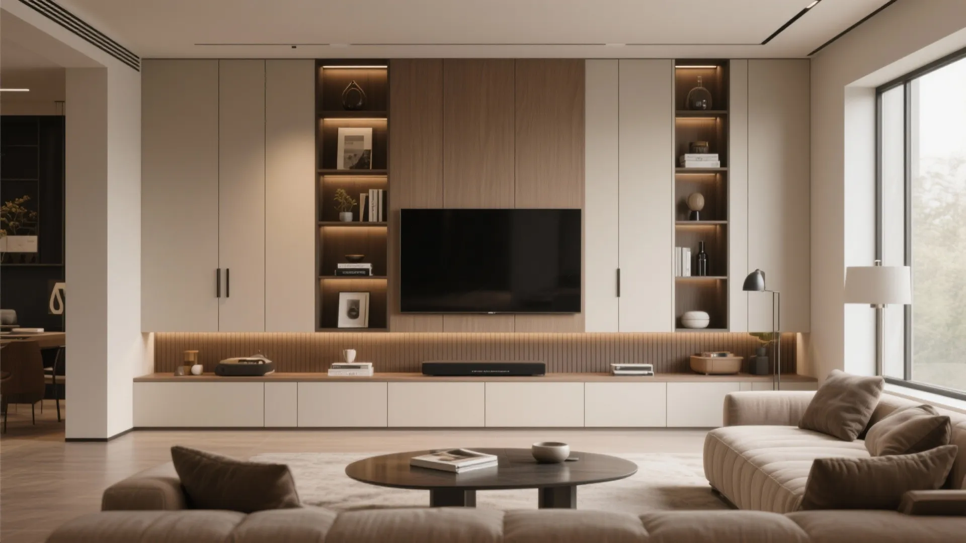 5. Built-In Storage Walls