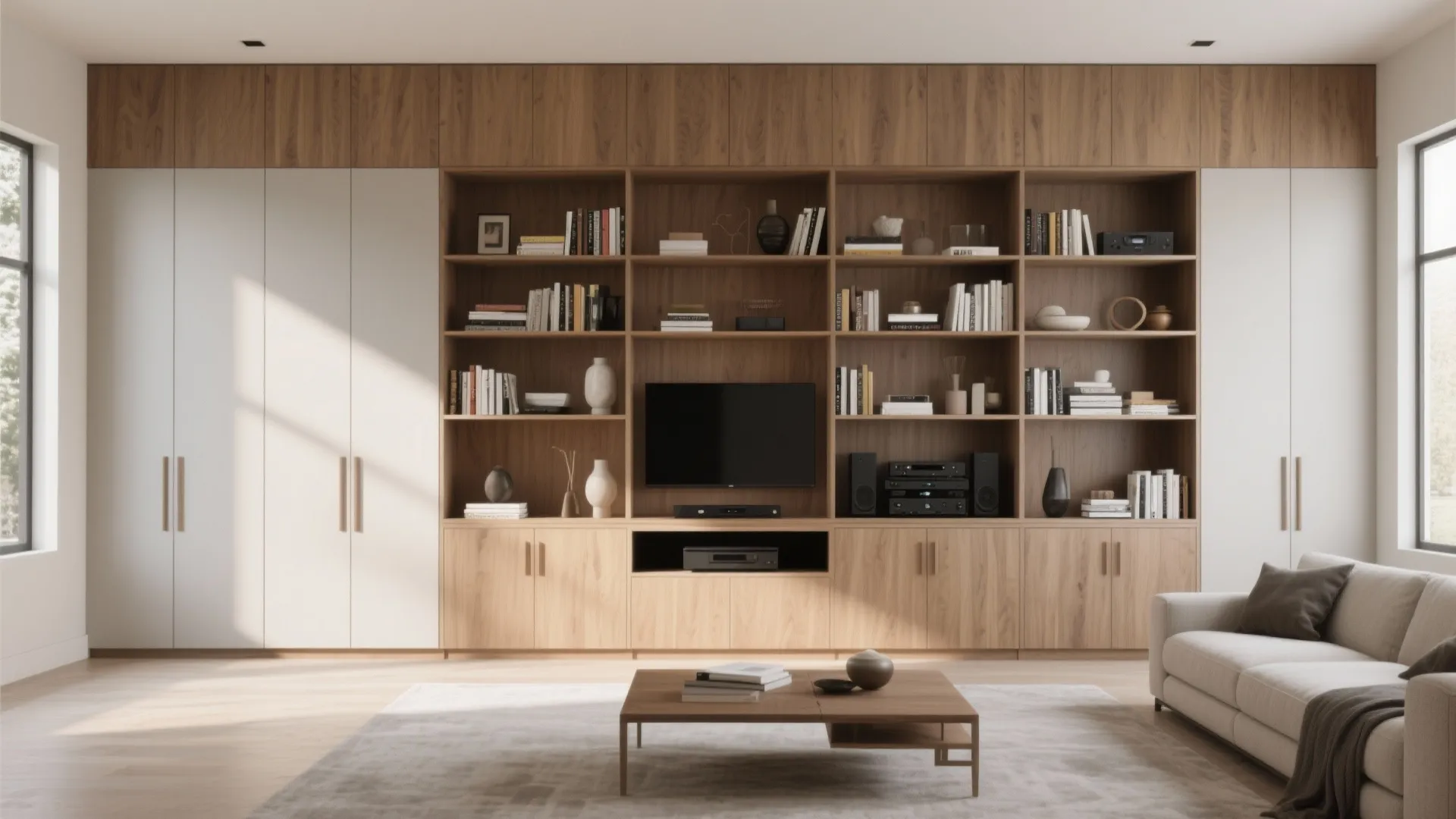 4. Built-in Storage Walls