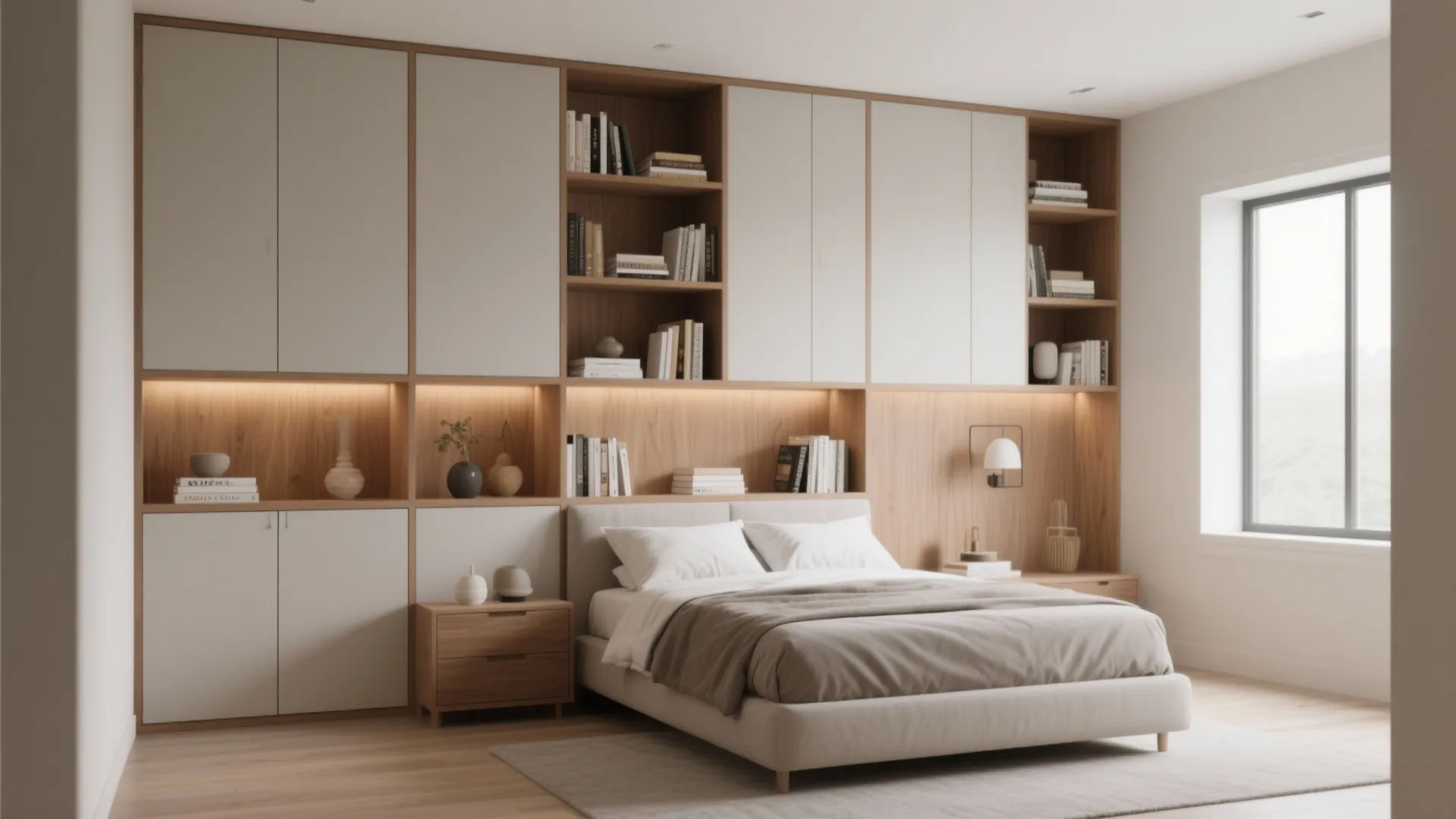 Idea 2: Built-in Storage Wall