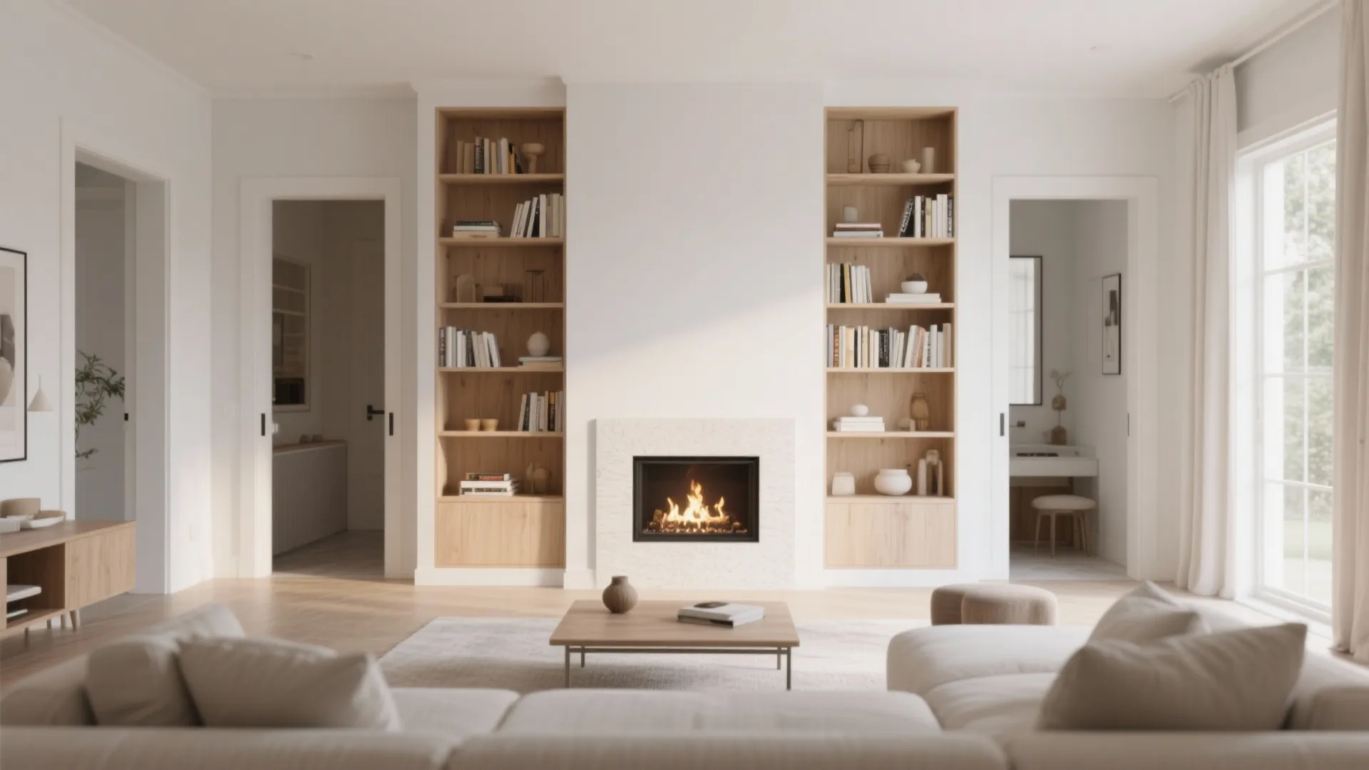 Built-In Storage Wall