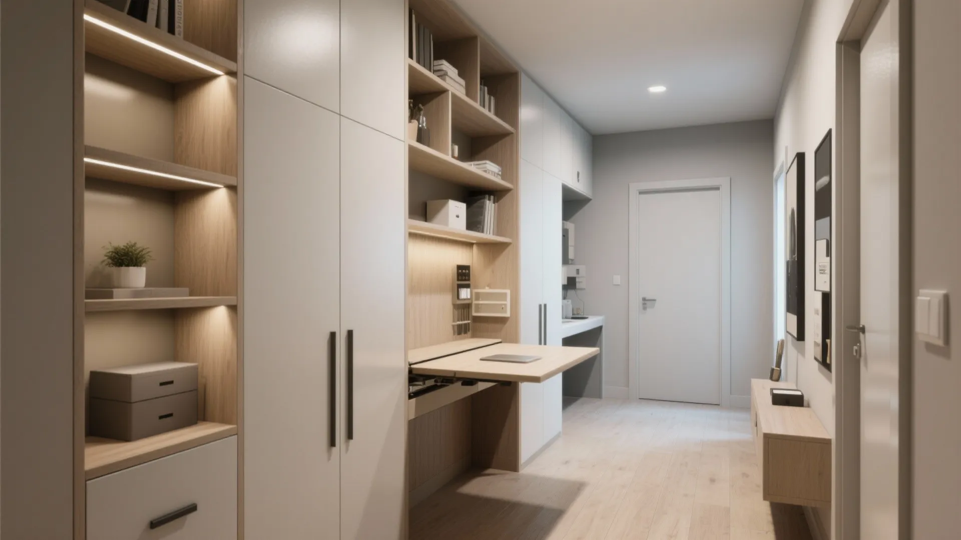 3. Built-In Storage Walls