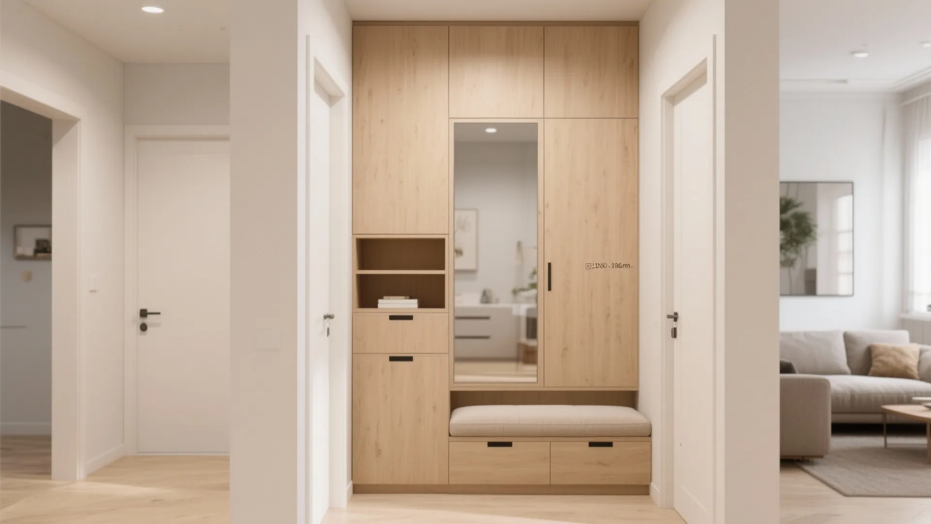 Built-In Storage Walls That Disappear