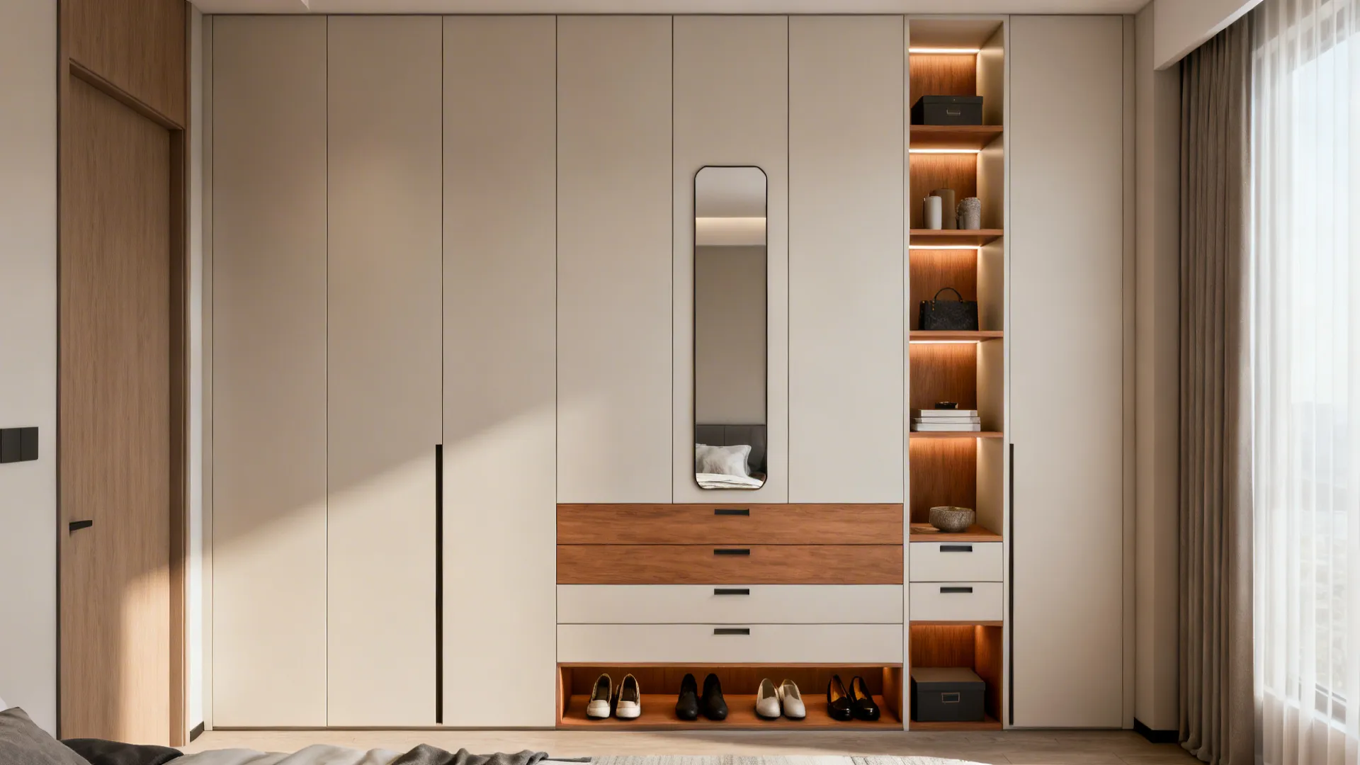 2. Built-in storage walls