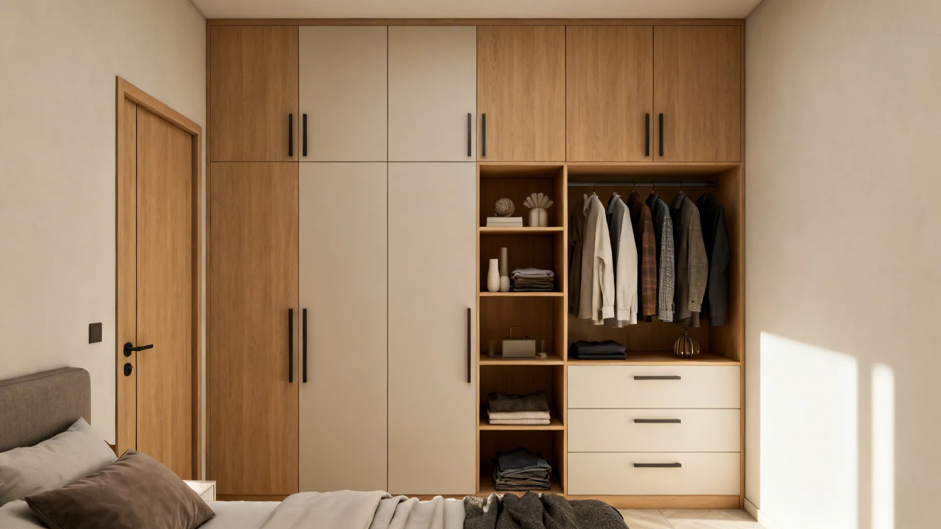 2. Built-in storage wall