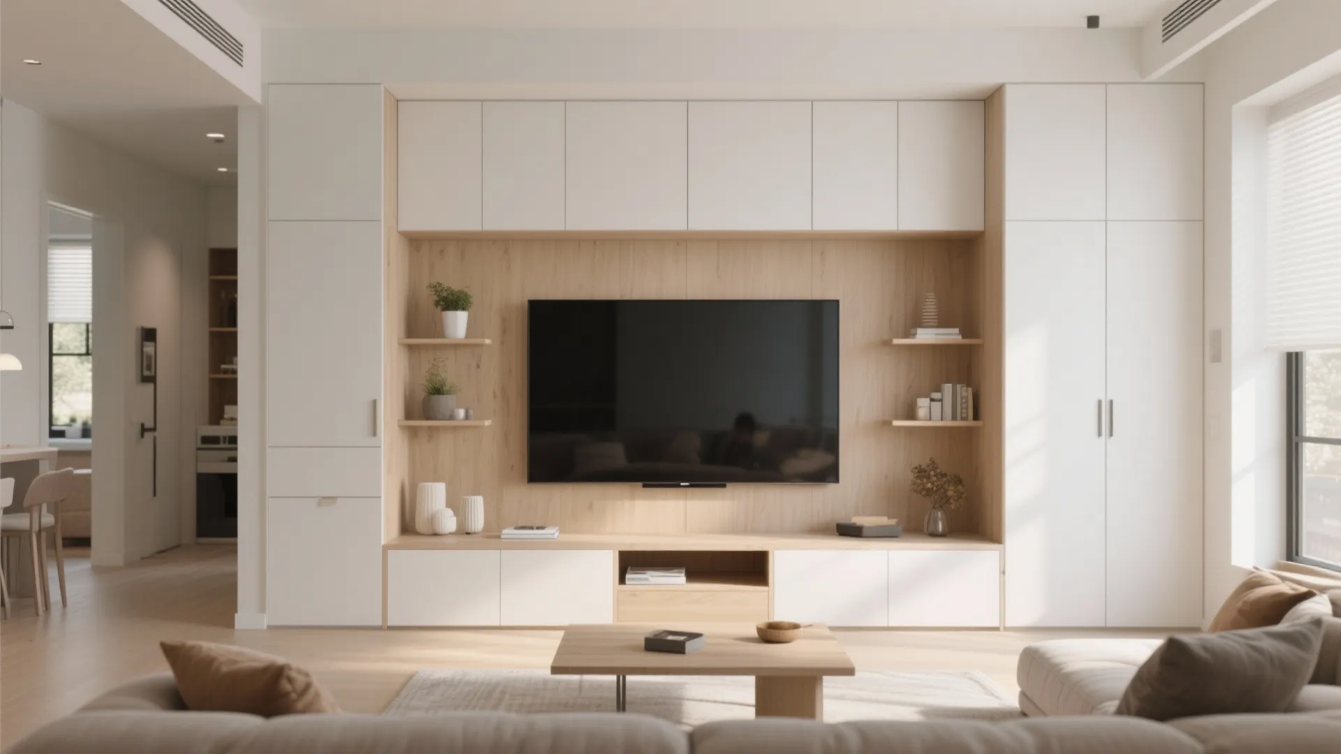 Built-in Cabinetry Around TV