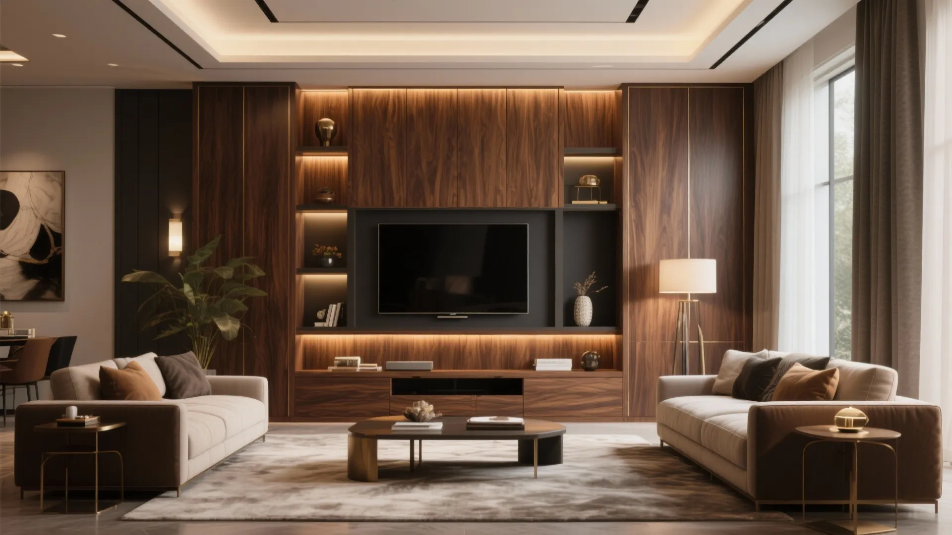 2. Built-In TV Wall Unit