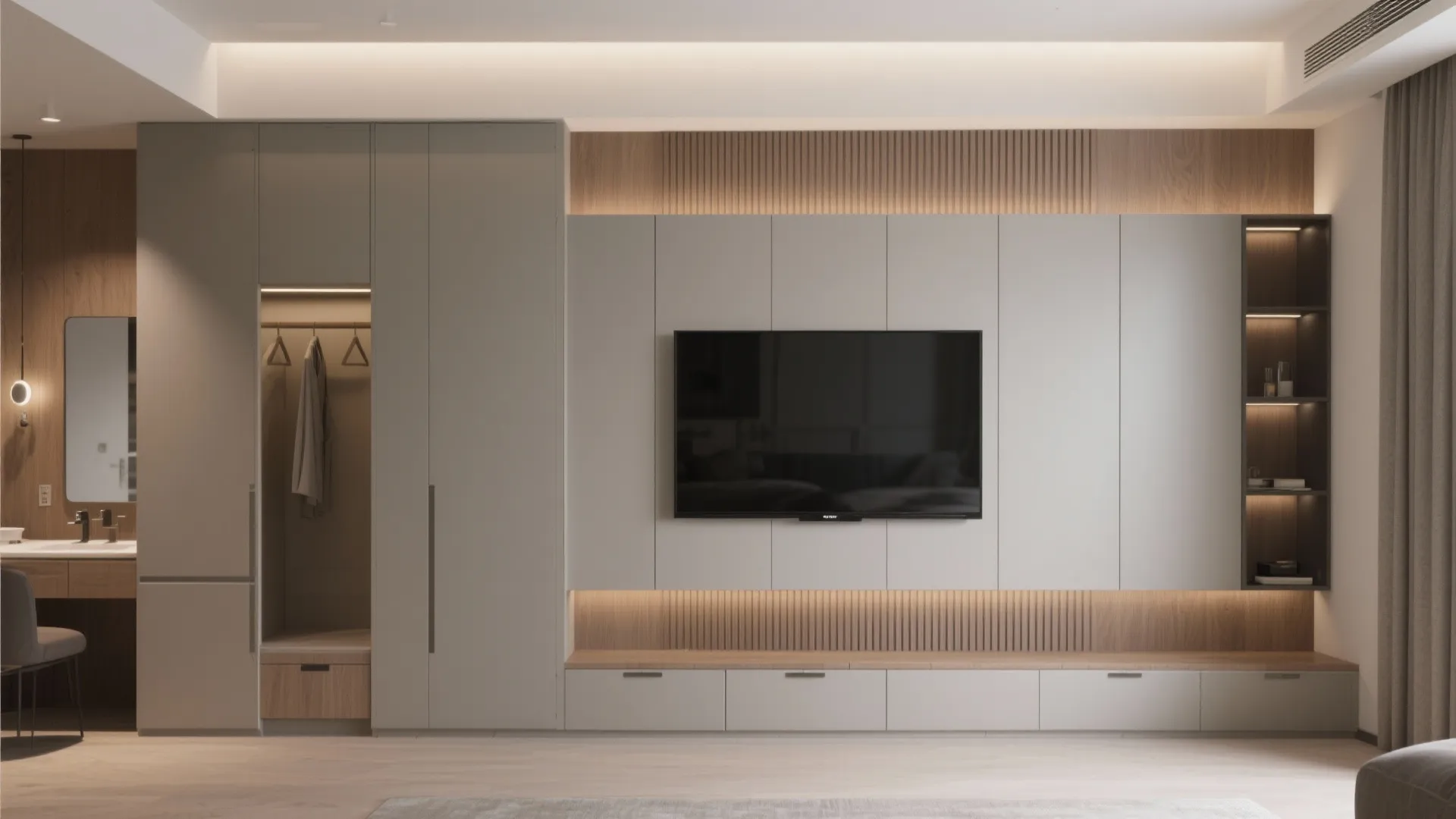 4. Built-in storage that disappears