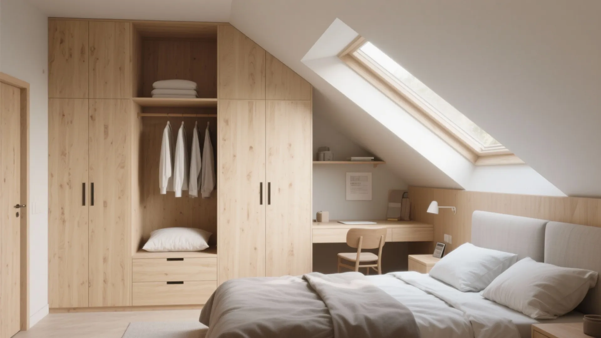 2. Built-in storage that disappears