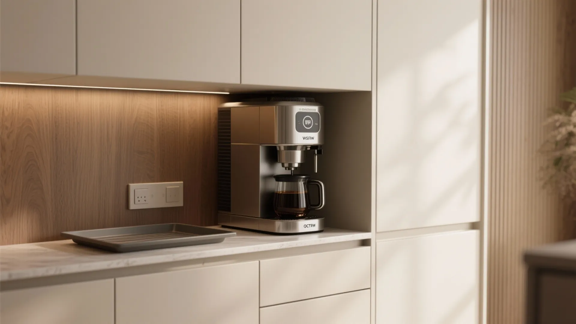 4. Built-in or Under-Cabinet Machines: Hide the hardware, keep the ritual
