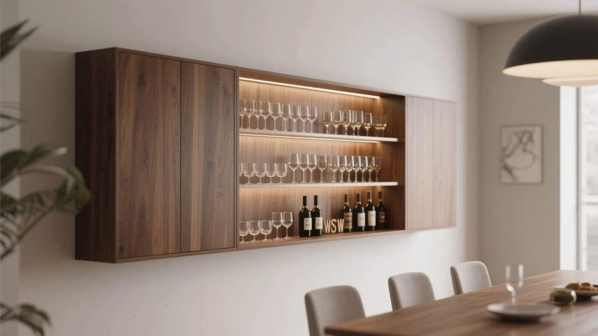 1. Built‑in Wall Bar