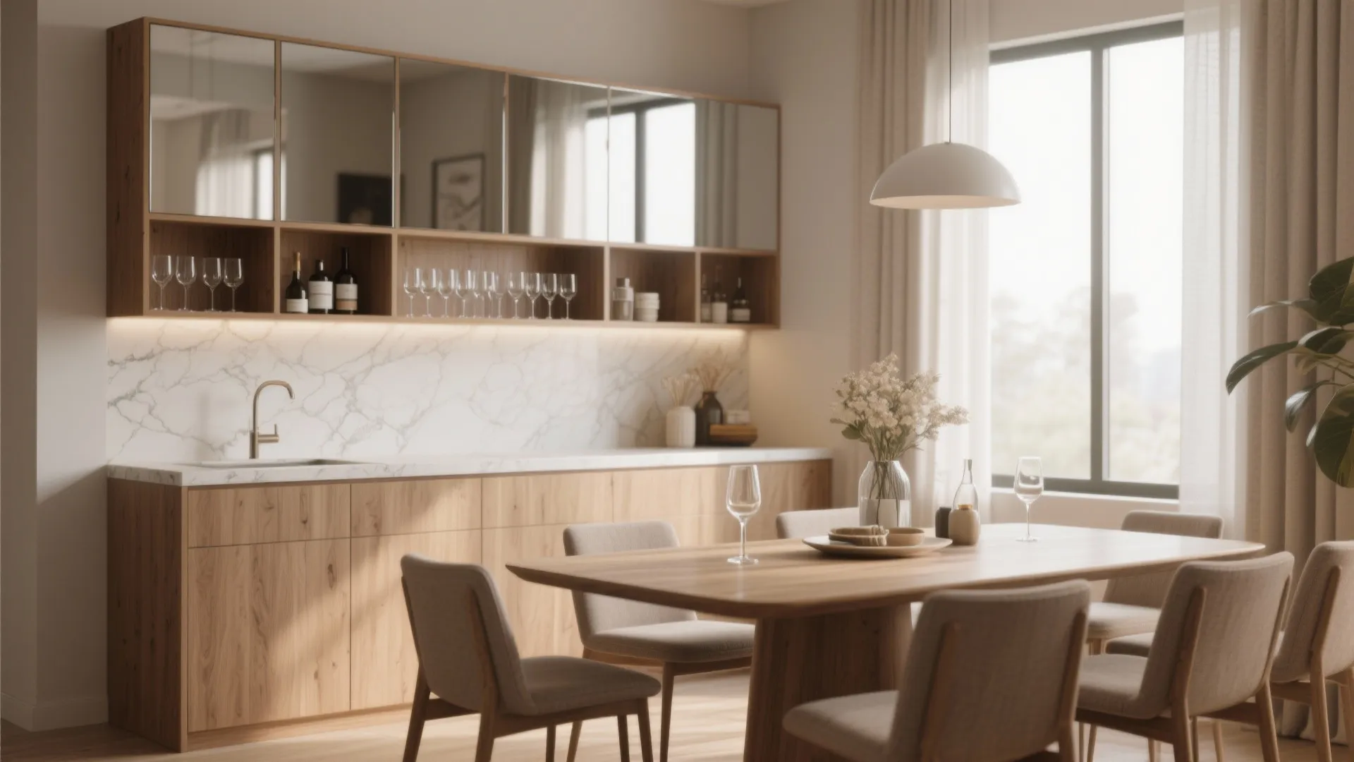 1. Built‑in Wall Bar