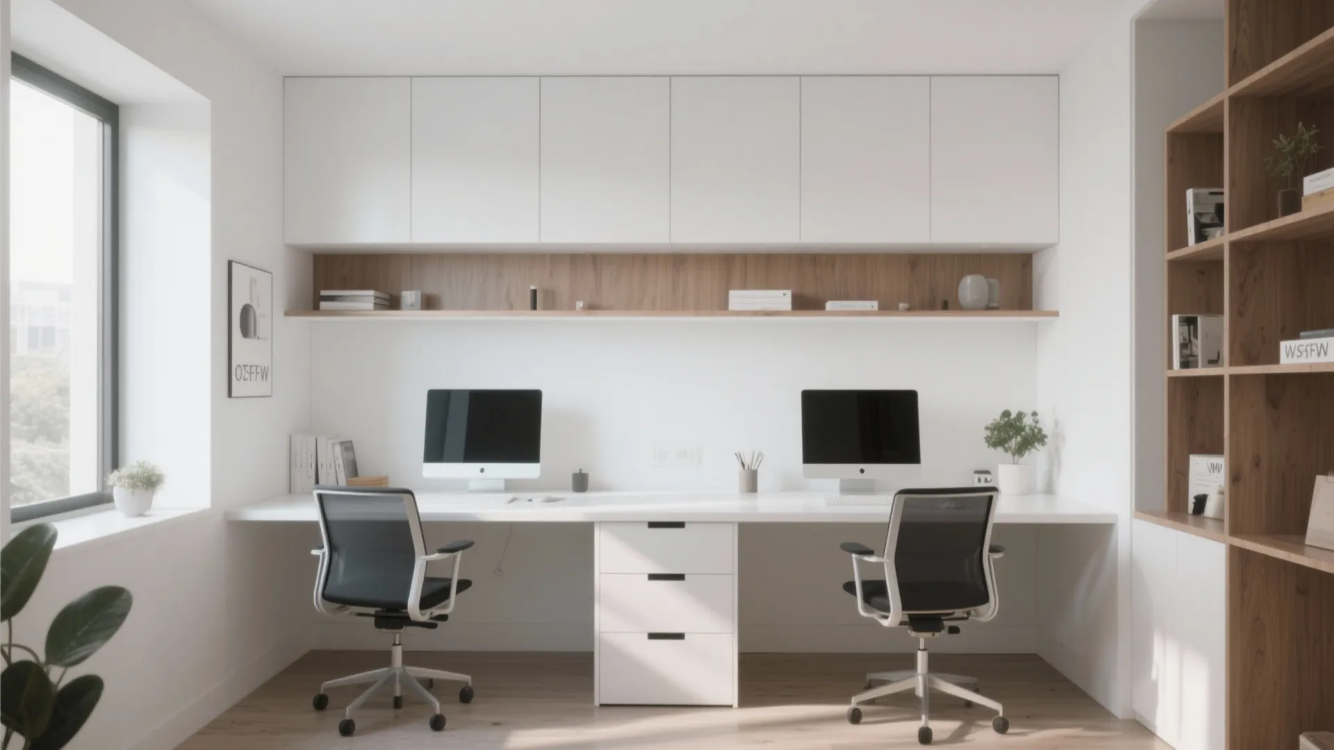 5. Built-In Wall Desks