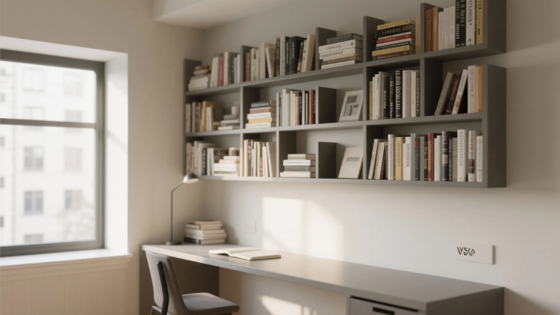 3. Built-In Wall Shelves