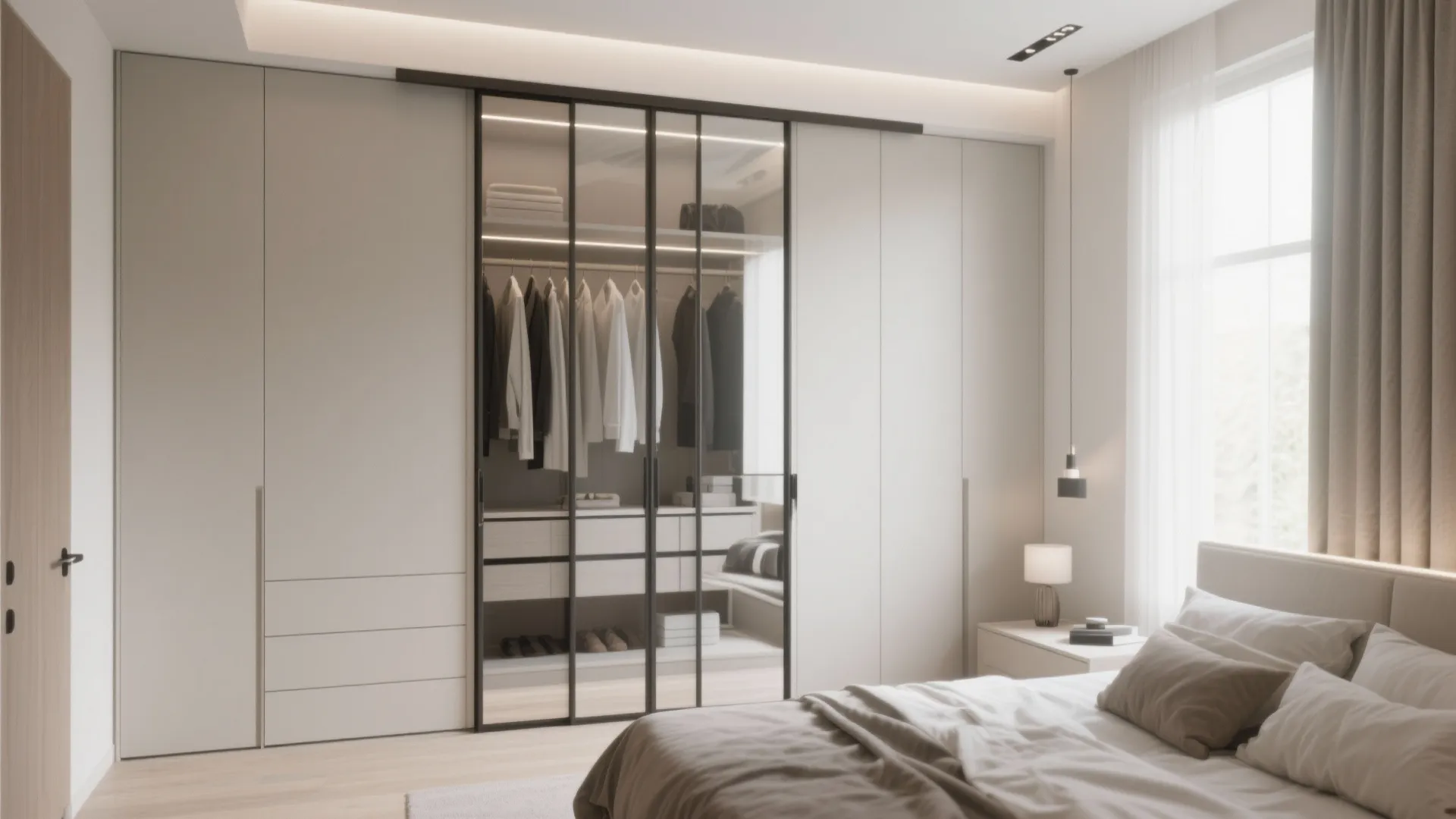 2. Built-In Wardrobe Wall