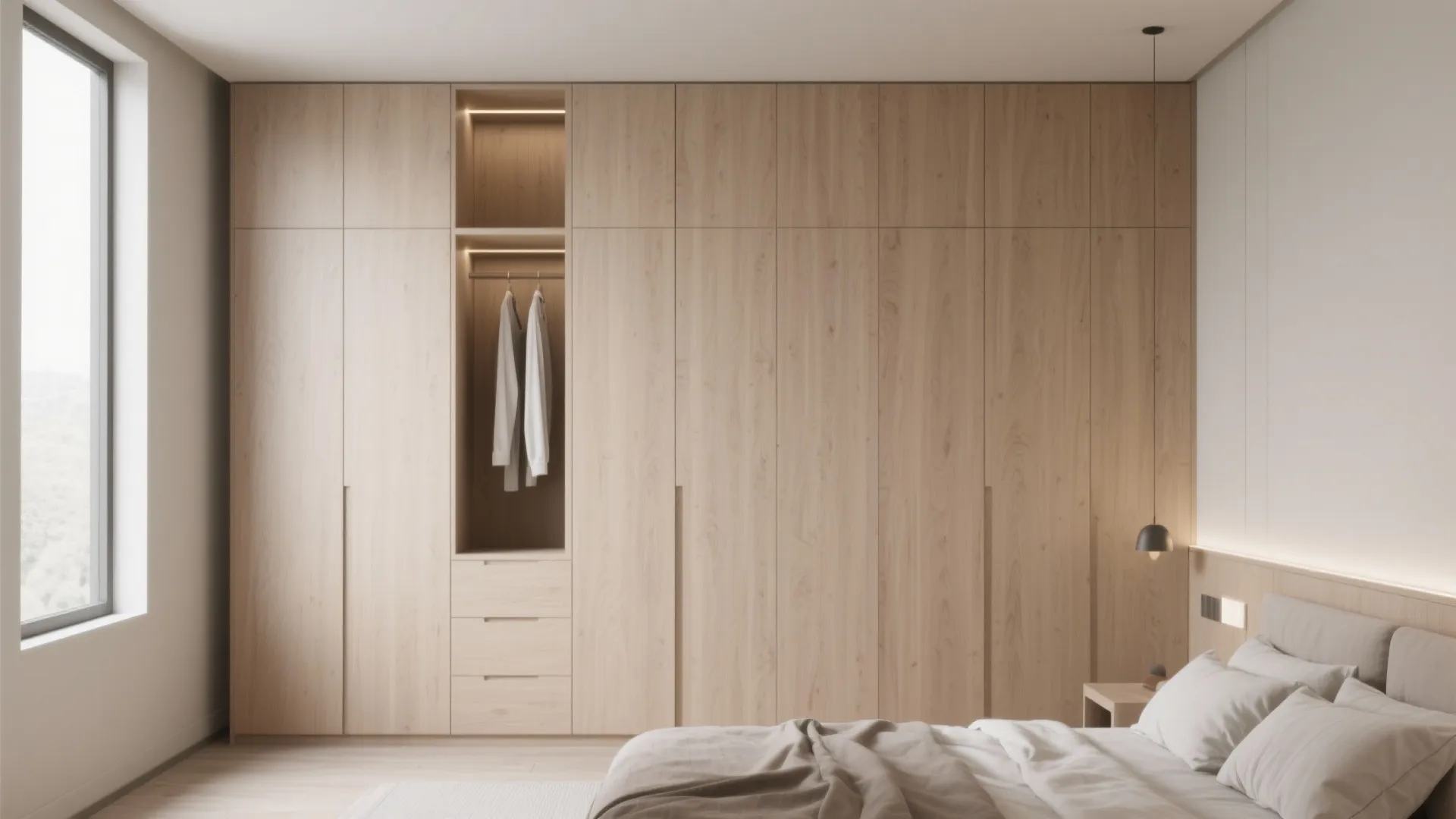 1. Built-in Wardrobe Wall