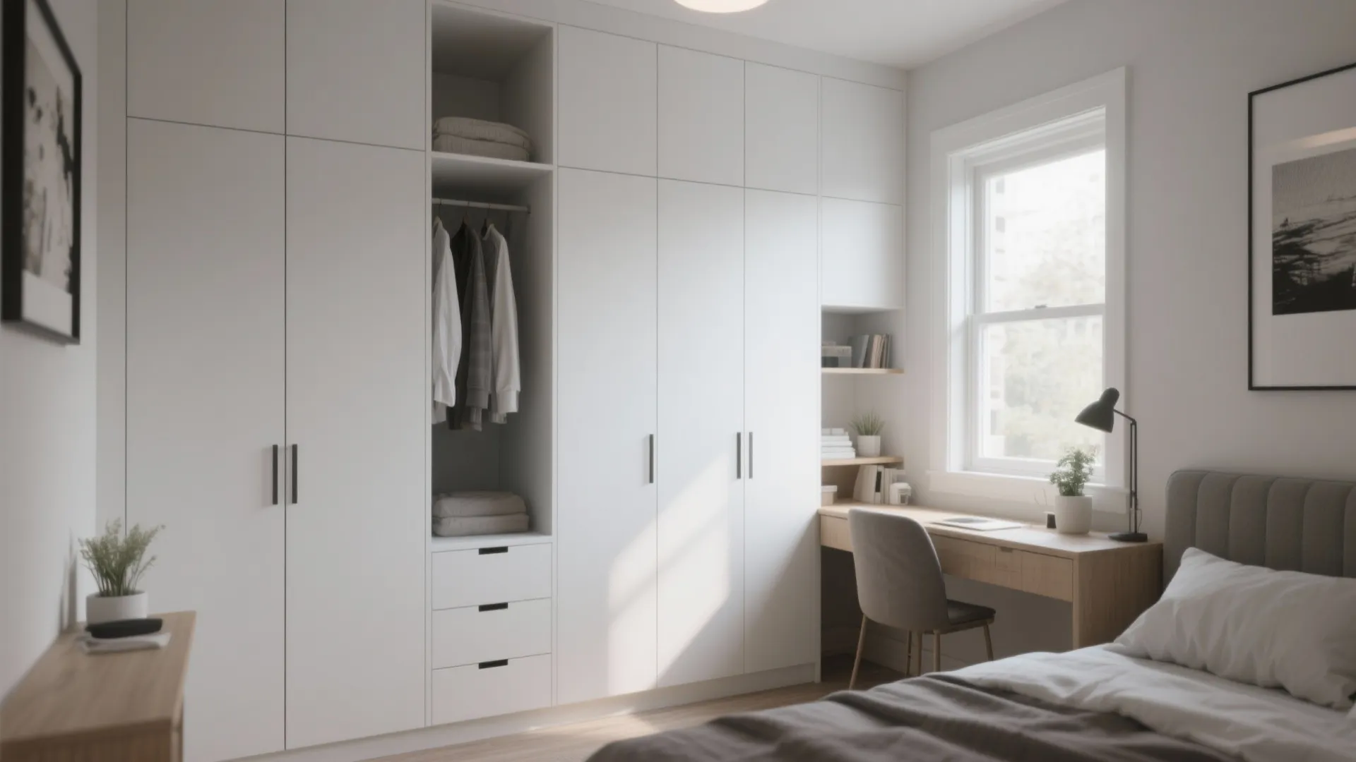 4. Built-In Wardrobe Wall