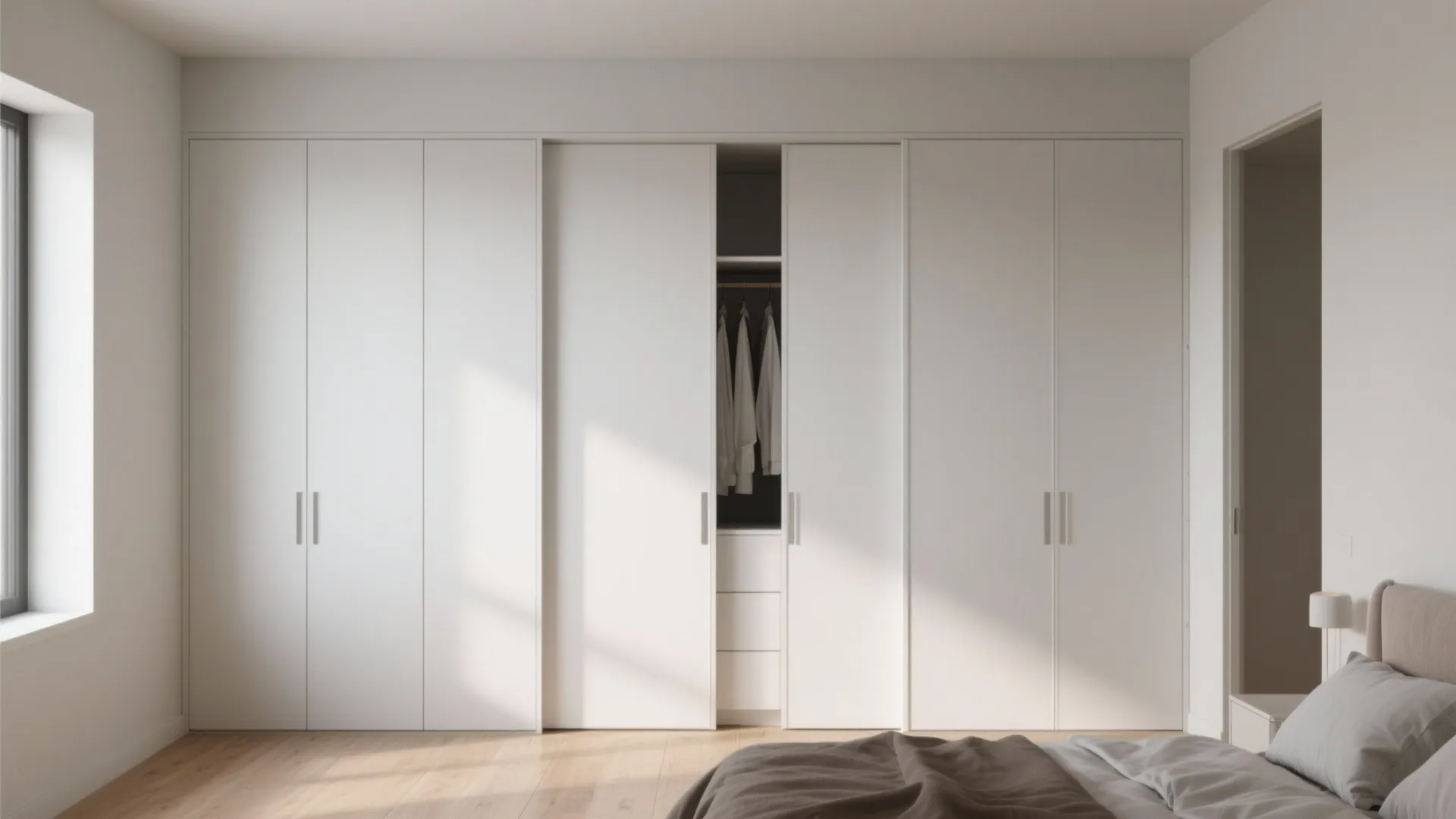 4. Built-In Wardrobe Wall
